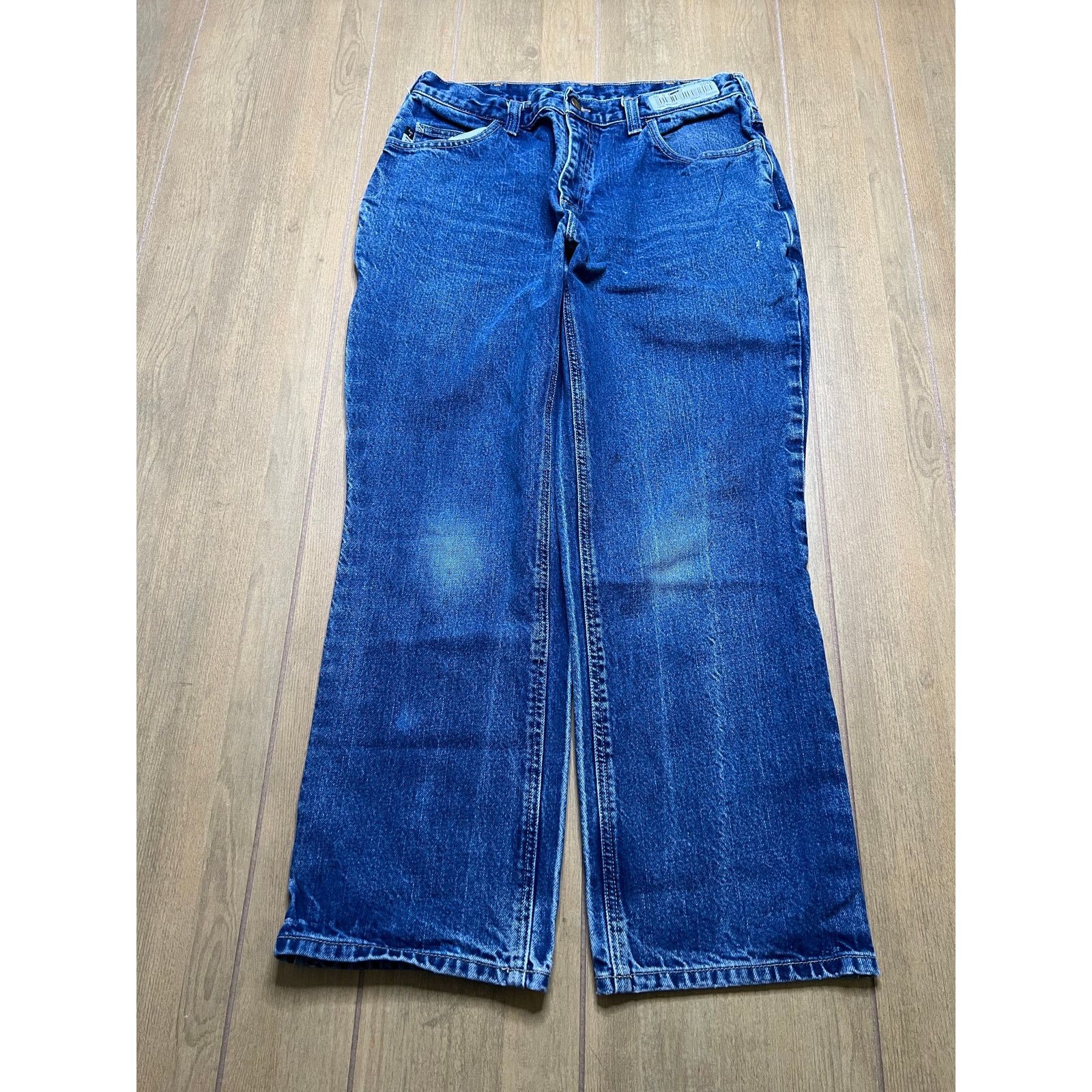 Carhartt Vintage Carhartt FR Jeans Mens 34x30 Blue Denim Utility Work Size US 34 / EU 50 - 2 Thumbnail
