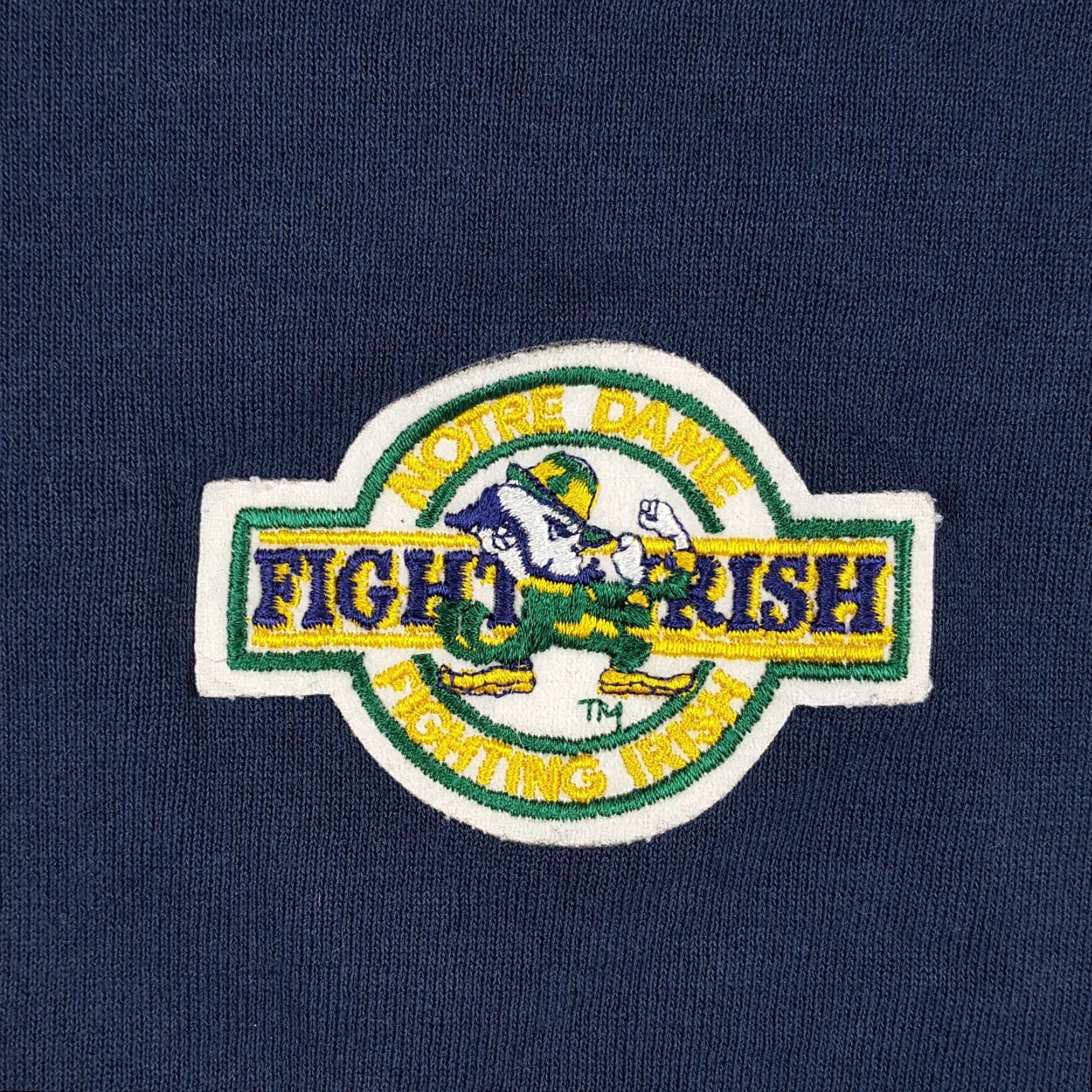 Jerzees VINTAGE Notre Dame Fighting Irish Football XL Pullover Crewneck Sweatshirt Mens XL Blue 90s Size US XL / EU 56 / 4 - 5 Thumbnail