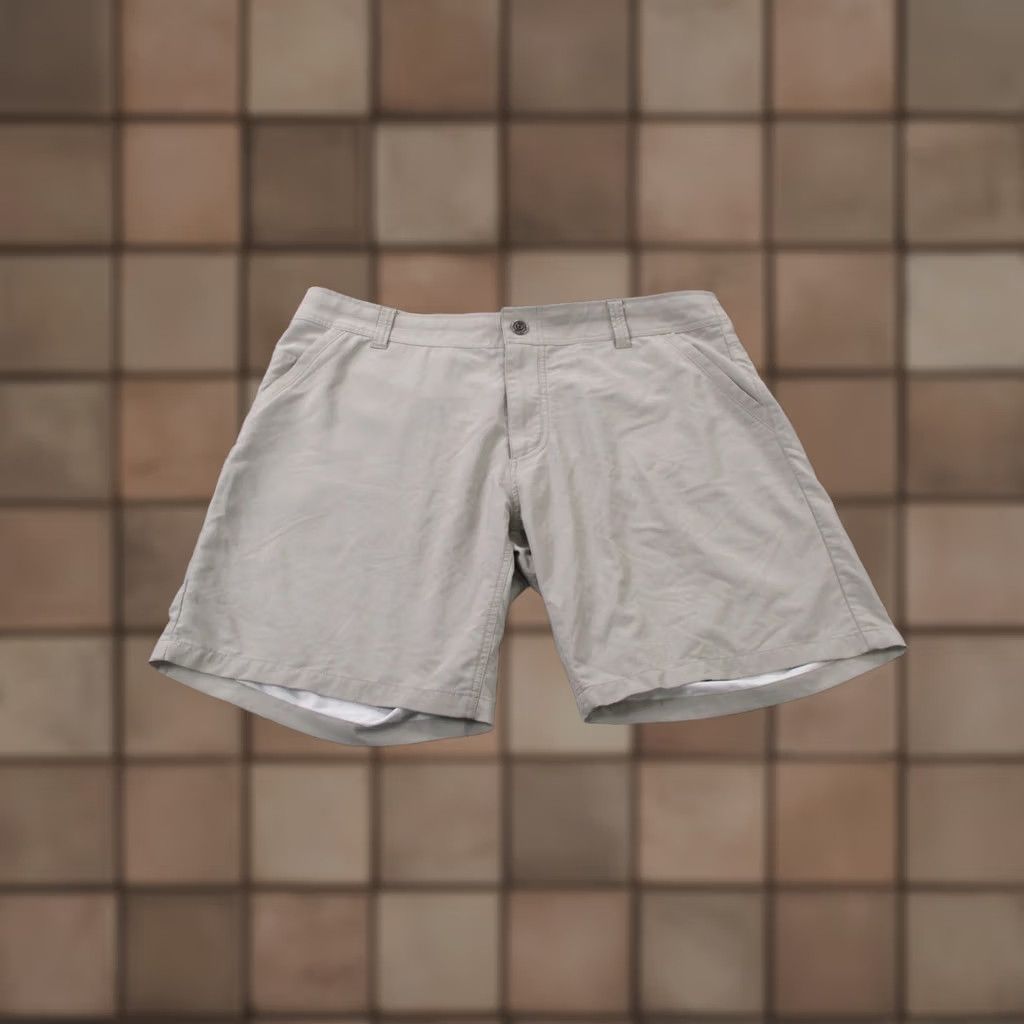 Vintage Kuhl Mens Chino Shorts 38 Gray Outdoor Quick Dry Lightweight Pockets Logo Casual Workwear Size US 39 - 1 Thumbnail