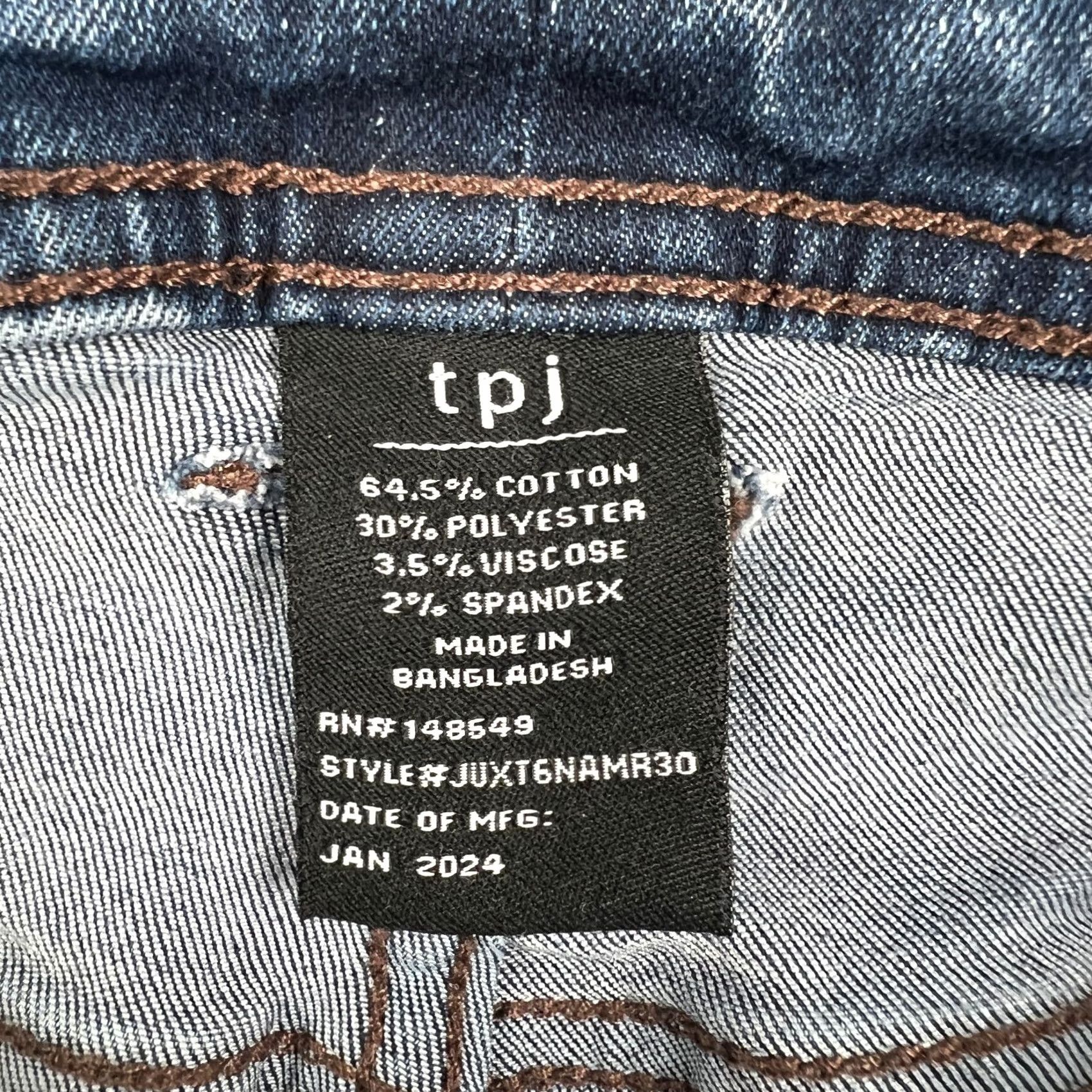 Denime The Perfect Jean NYC Jeans Mens Blue Denim Stretch 42x30 Thick Thicc Pockets Pants Size US 42 / EU 58 - 4 Thumbnail