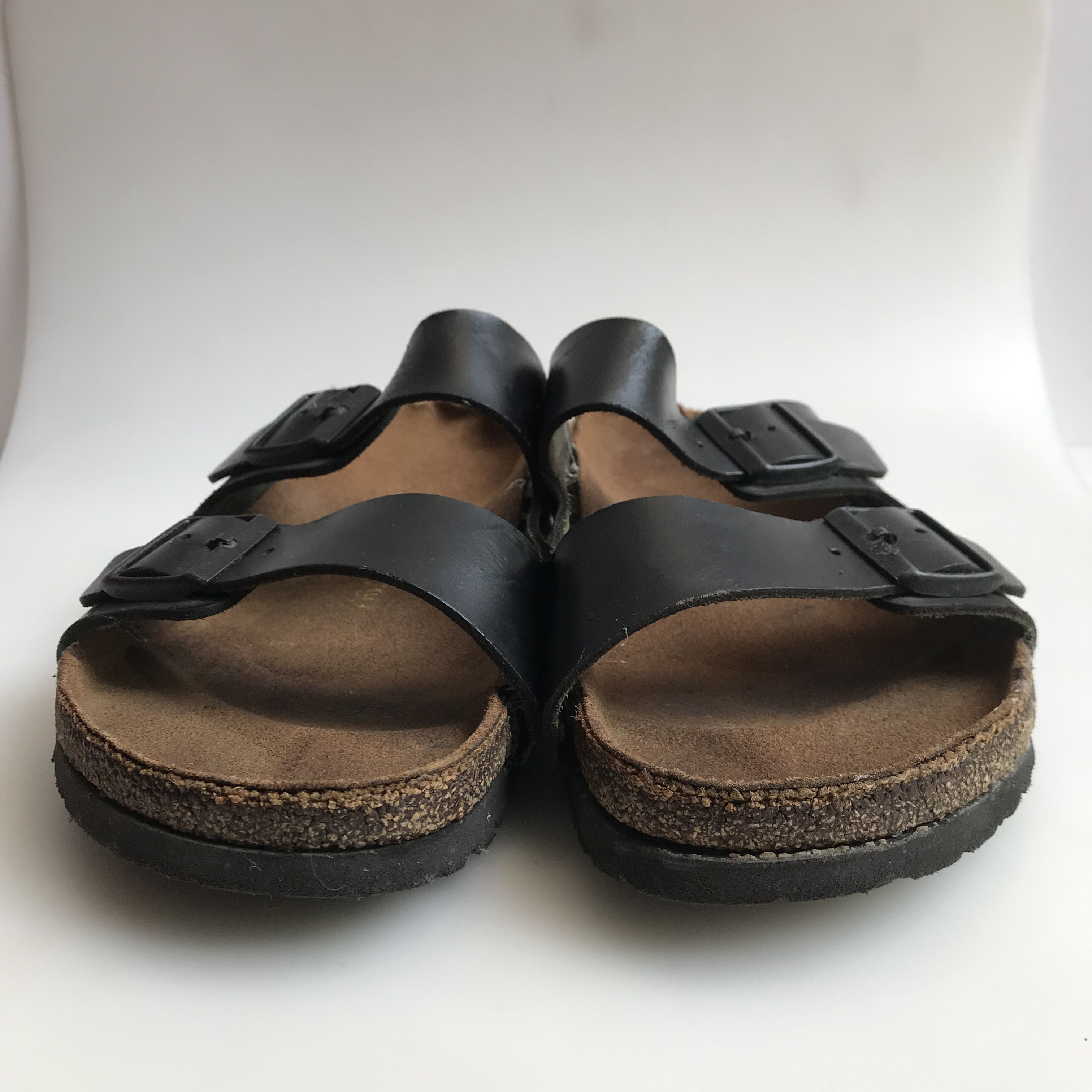 Birkenstock Vintage Birkenstock Arizona Black Leather cork brown Size US 13 / EU 46 - 7 Thumbnail