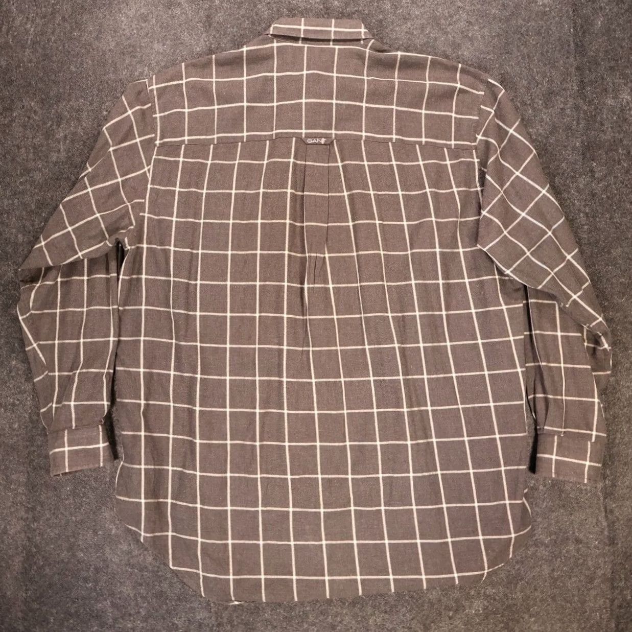 Gant Gant Shirt Mens XLT Brown Cambridge Twill Plaid Long Sleeve Button Down Size US XL / EU 56 / 4 - 2 Thumbnail