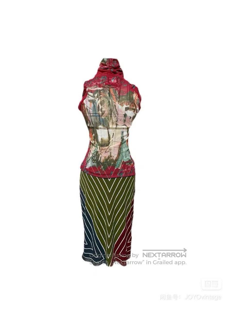 Jean Paul Gaultier Jean Paul Gaultier Portrait Tulle Top. Size M / US 6-8 / IT 42-44 - 1 Thumbnail