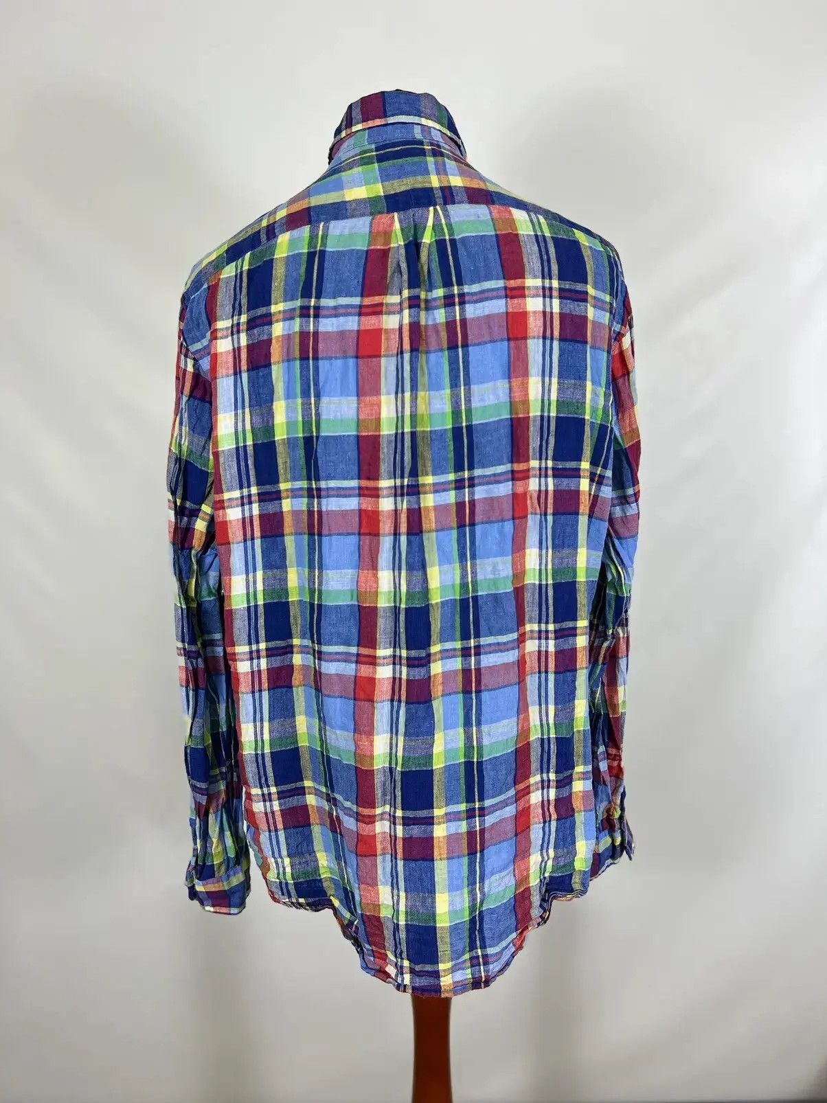Designer × Polo Ralph Lauren Vintage Polo by Ralph Lauren linen long sleeve shirt Size US XL / EU 56 / 4 - 2 Thumbnail