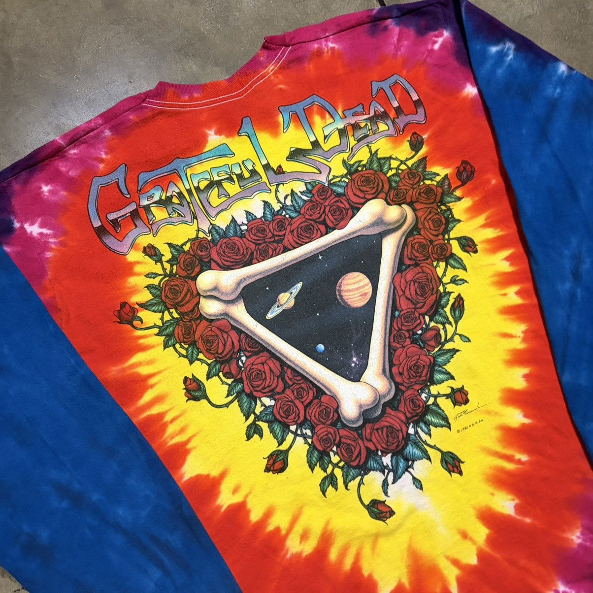Grateful Dead Vintage Grateful Dead Space Your Face Long Sleeve T shirt Size US XL / EU 56 / 4 - 15 Thumbnail