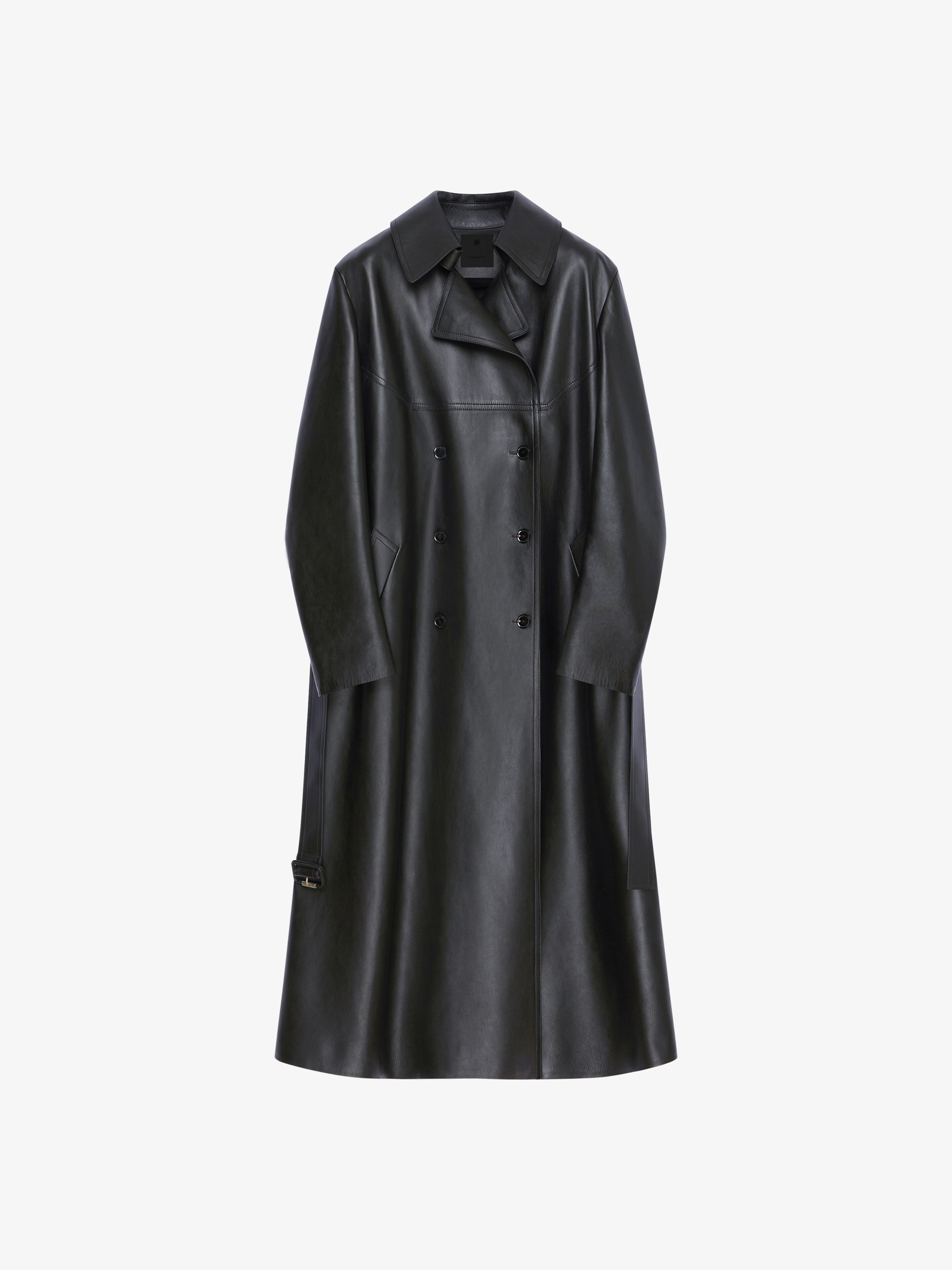 Givenchy o1w1db10325 Long Trench Coat in Black Size L / US 10 / IT 46 - 1 Thumbnail