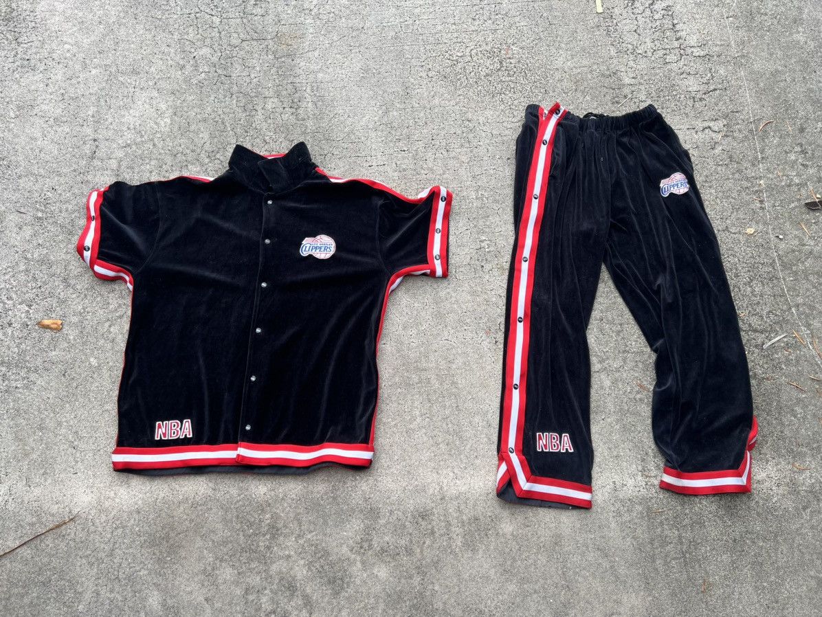 Vintage Vintage 90’s Clippers Warm Up Set With Side Snaps Size US XL / EU 56 / 4 - 1 Thumbnail