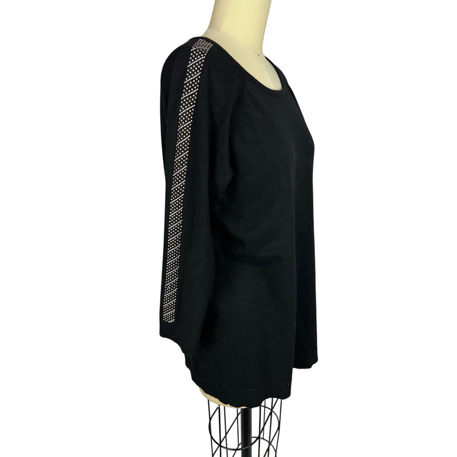 Calvin Klein Calvin Klein Embellished Sweater sz Large Size L / US 10 / IT 46 - 1 Thumbnail