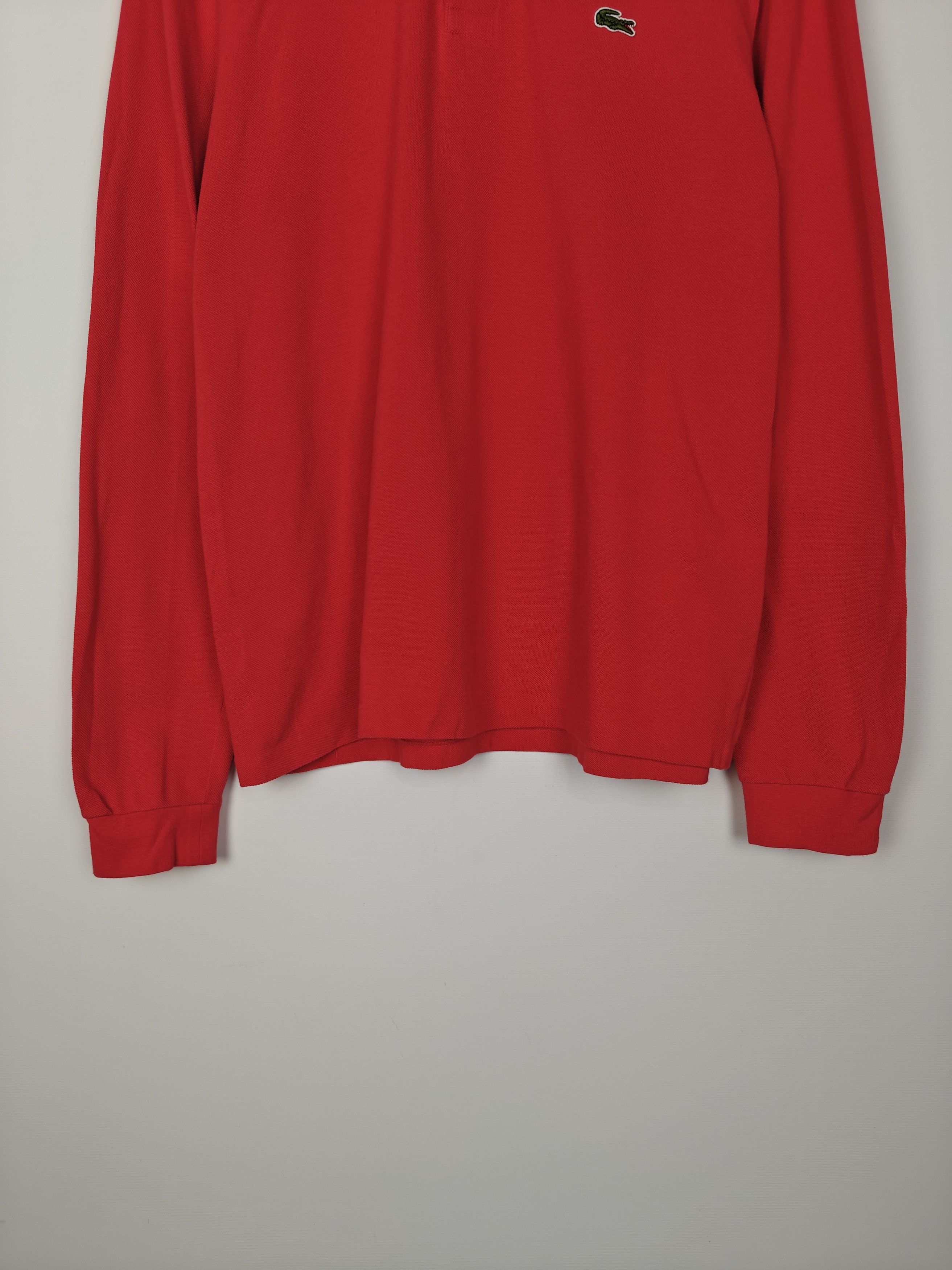Lacoste Lacoste Basic Long Sleeve Pullover Logo Red size L Size US L / EU 52-54 / 3 - 3 Thumbnail