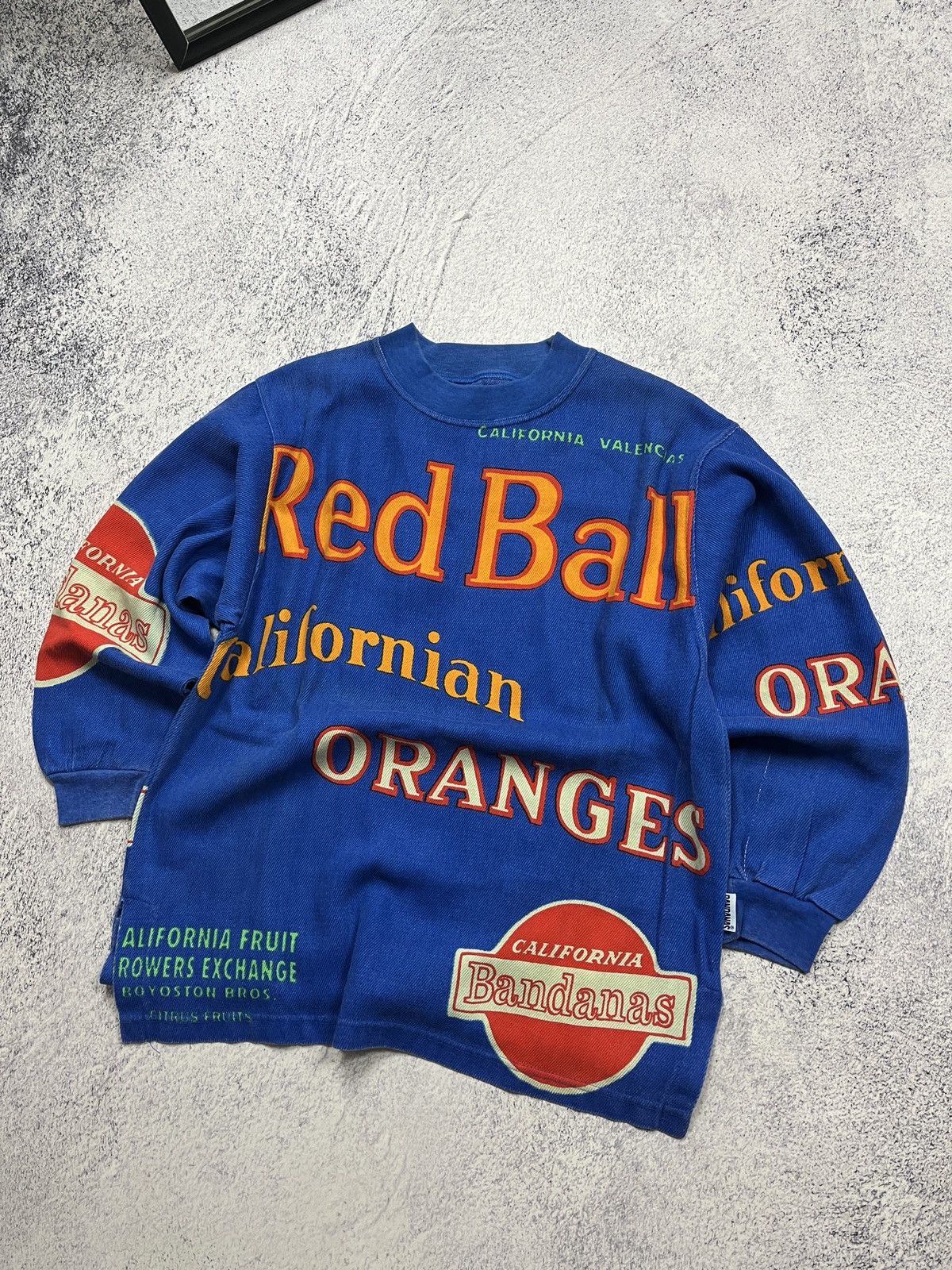 Vintage Crazy Vintage 90’s Red Ball Californian Oranges Sweatshirt Size US S / EU 44-46 / 1 - 4 Thumbnail