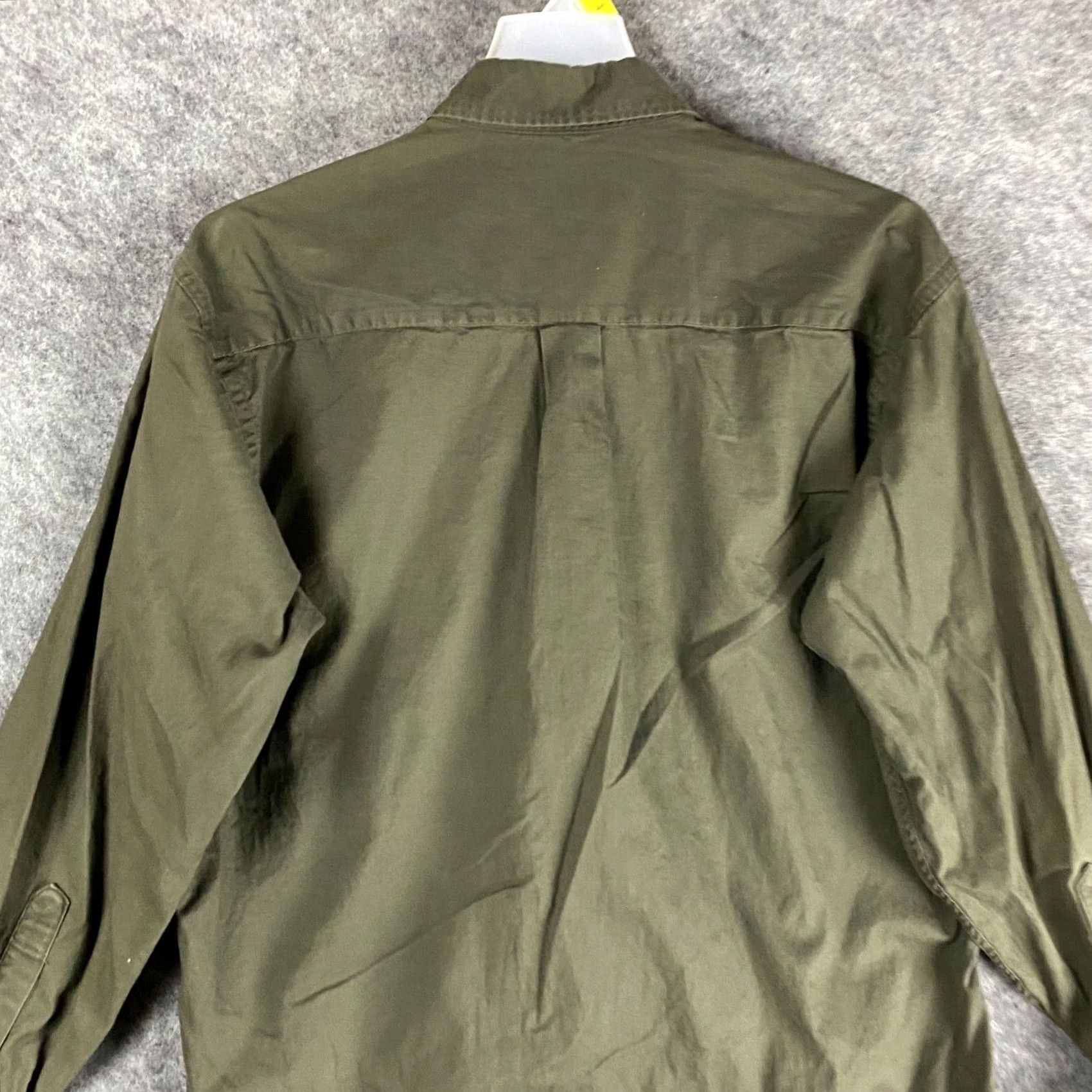 Weatherproof Weatherproof Button-Up Shirt M Long Sleeve Green 100% Cotton Mens Regular Fit Shirt Size US M / EU 48-50 / 2 - 7 Thumbnail