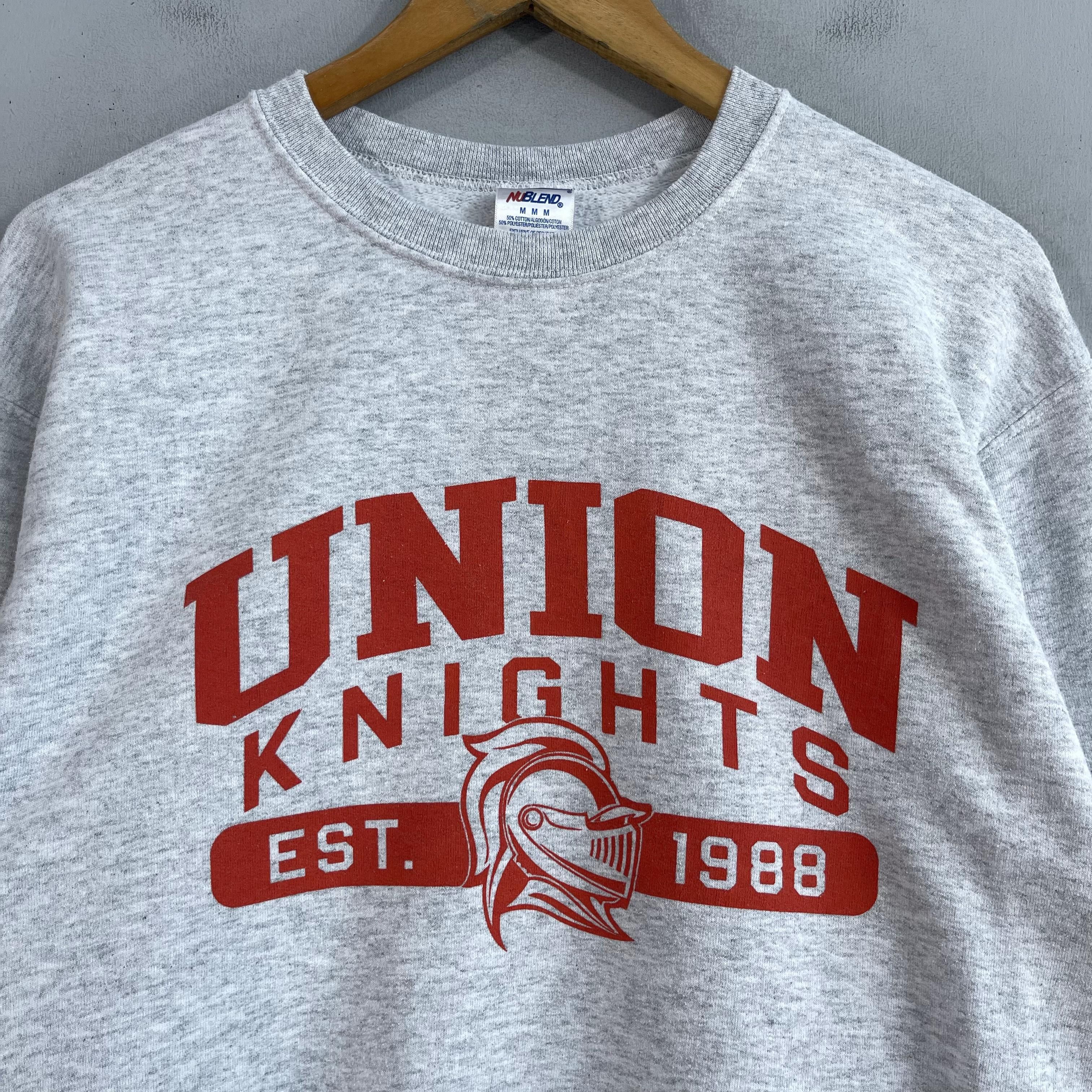 Jerzees × Vintage Vintage UNION KNIGHTS Rugby Spellout Printed Sweatshirt Size US M / EU 48-50 / 2 - 2 Thumbnail