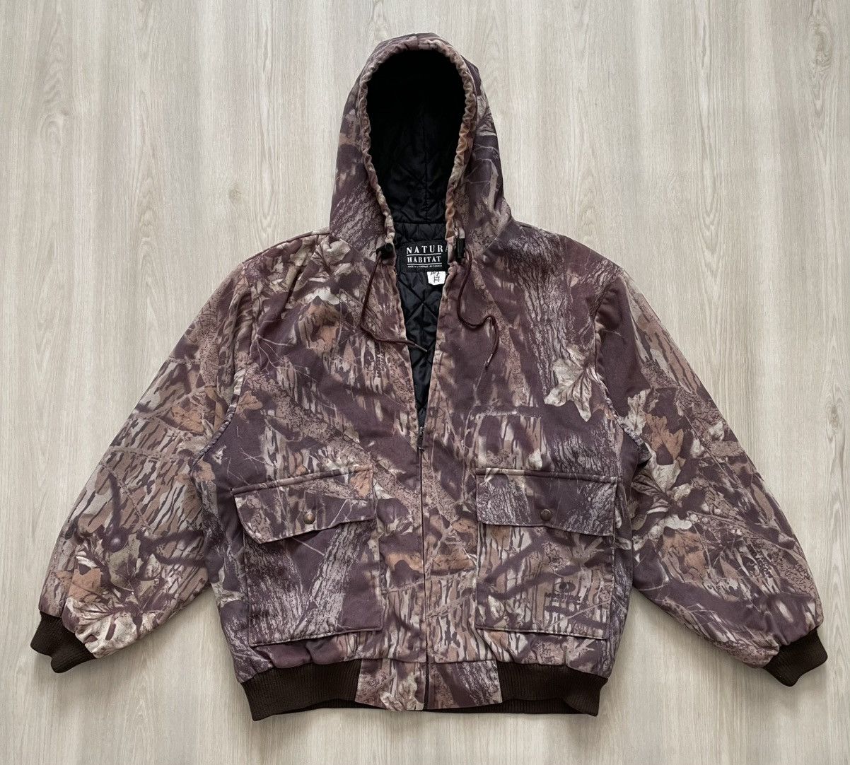Mossy Oaks Vintage Mossy Oak Camo Softshell Bomber W/ Hood Sz XL Size US XL / EU 56 / 4 - 1 Thumbnail