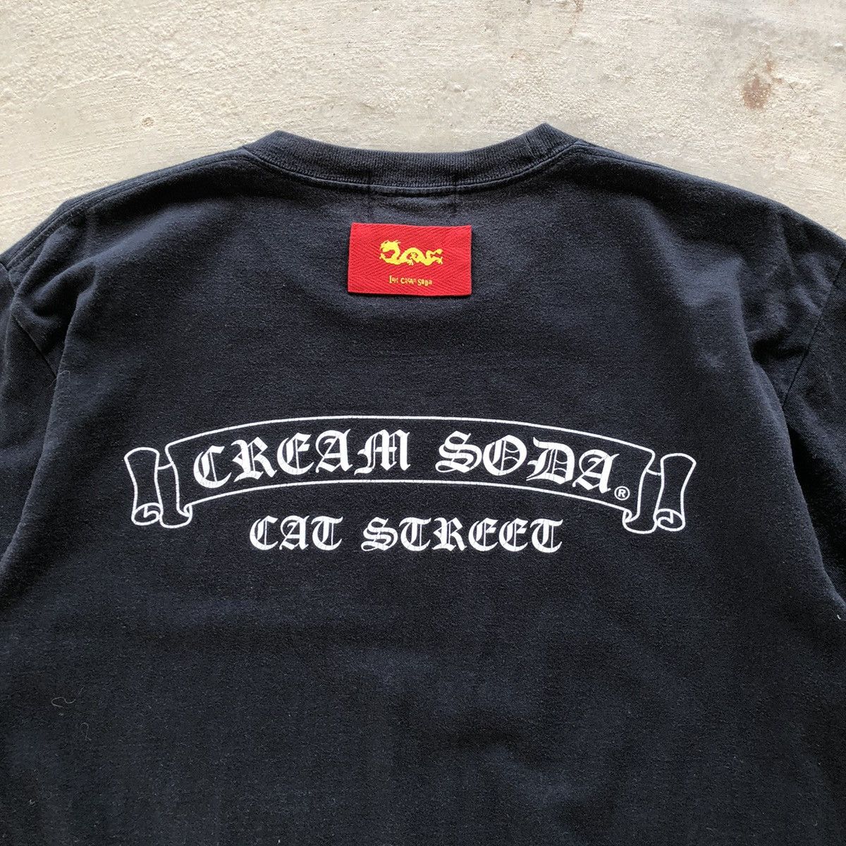 Japanese Brand × Vintage CREAM SODA Rare Gothic Spellout Design T-Shirt Size US L / EU 52-54 / 3 - 5 Thumbnail