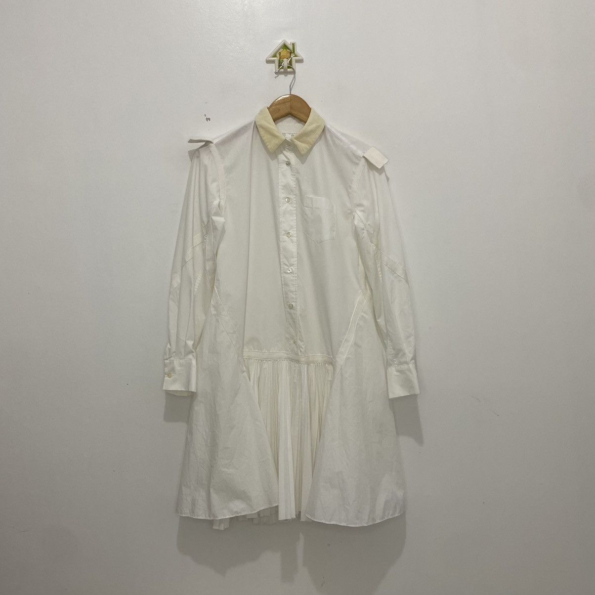 Sacai Sacai Long Sleeves Pleated Dress Size S / US 4 / IT 40 - 1 Thumbnail