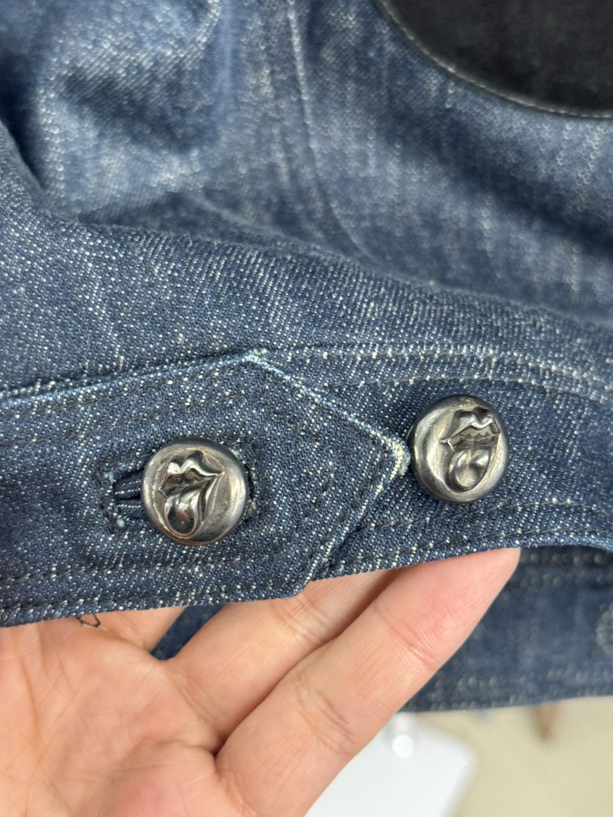 Chrome Hearts Chrome hearts “bitch” Rolling stones patch Trucker Jacket Size US L / EU 52-54 / 3 - 7 Thumbnail