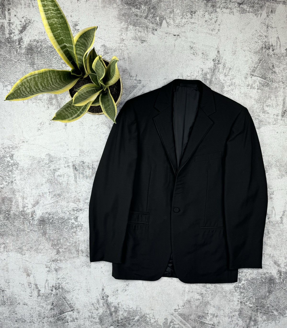Pre-owned Gucci Vintage 90's  Black Basic Luxury Blazer Jacket