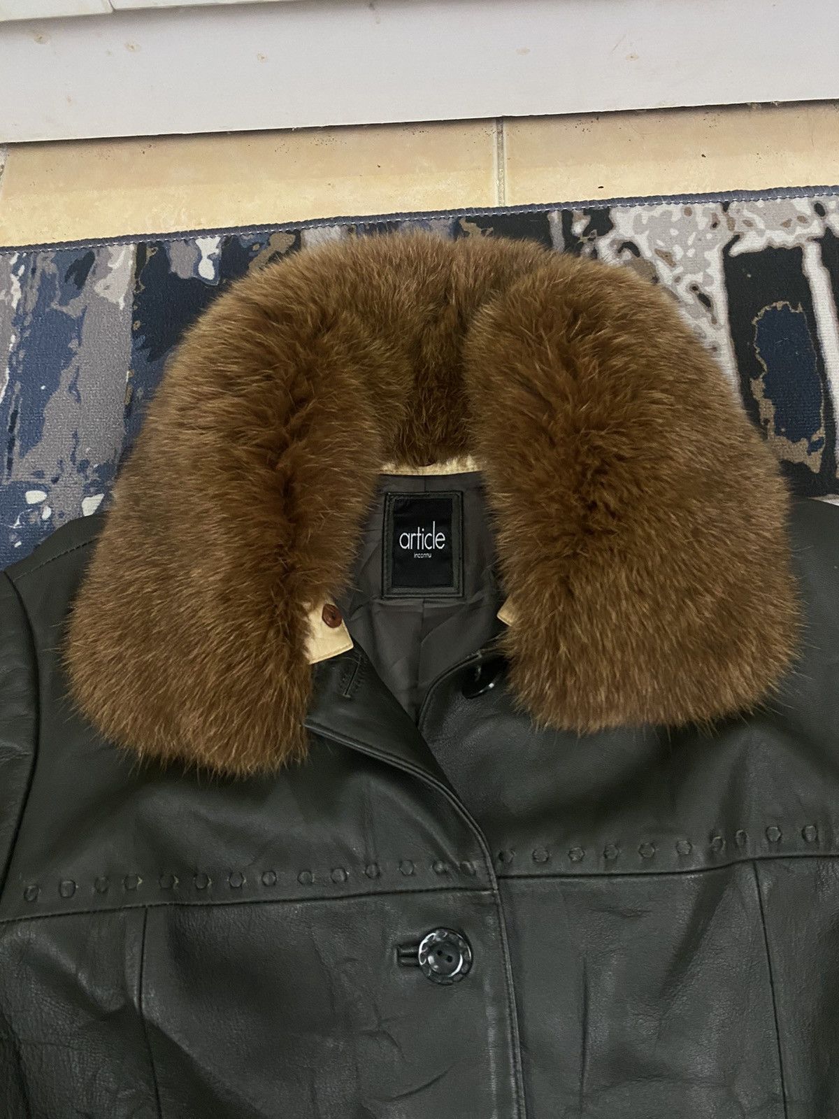 If Six Was Nine × Japanese Brand Leather Jacket Mink Fur Article Size US M / EU 48-50 / 2 - 3 Thumbnail