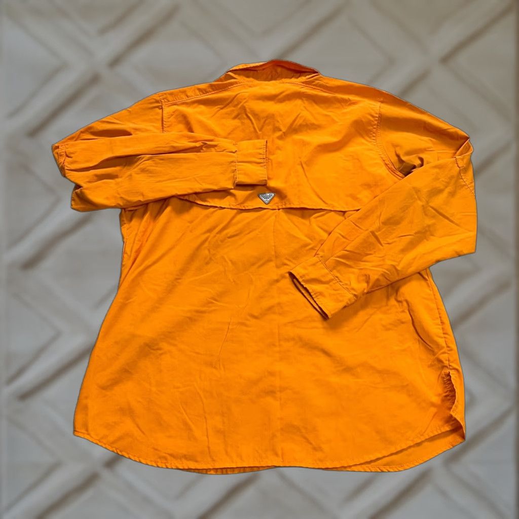 Logo 7 Columbia Shirt Womens Small Orange Nylon University Of Tennessee Logo Bahama PFG Size S / US 4 / IT 40 - 1 Thumbnail