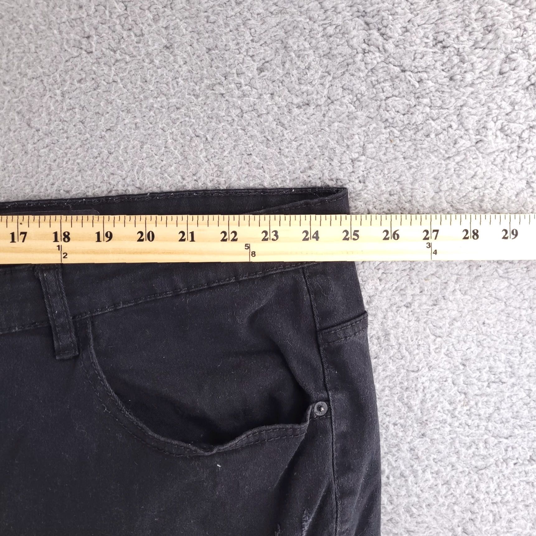Southpole Southpole Denim Shorts Mens 50 Stretch Black Moto Distressed - Big & Tall Waist 50 Denim Biker Fashion Mens Size US 34 / EU 50 - 7 Thumbnail