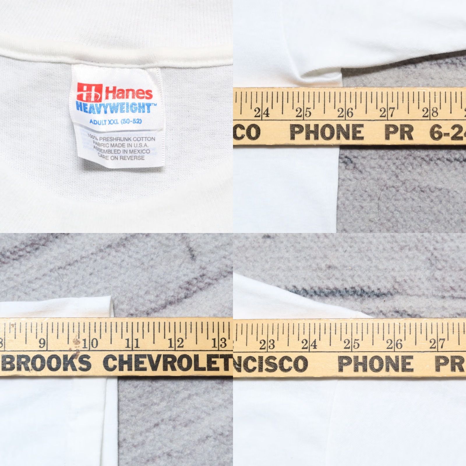 Hanes Vintage Forty Eighty Rap Shirt Tee Men 2XL White Hanes Shirt Mens 4080 90s Decade Rap Size US XXL / EU 58 / 5 - 9 Thumbnail