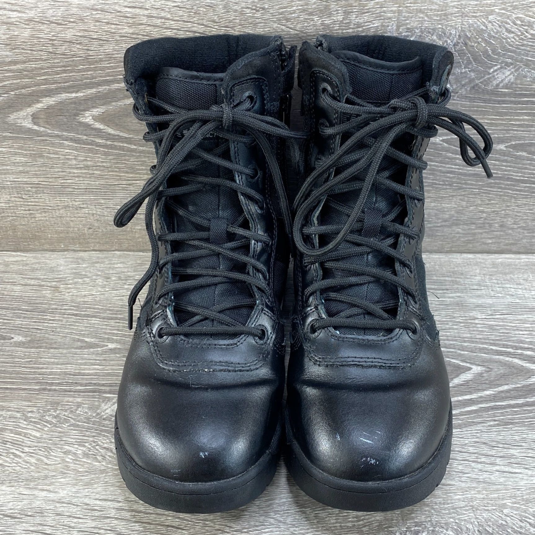 Response Gear Combat Boots Womens 7.5 Black Side Zip II Tactical Footwear Boot Womens 7.5 Black Combat Boots