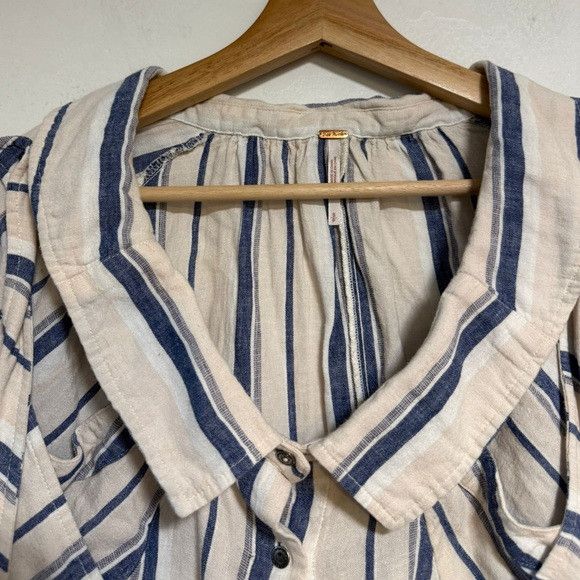 Free People Free People Striped Oversized Button-Up Tunic – Size S Size S / US 4 / IT 40 - 11 Thumbnail