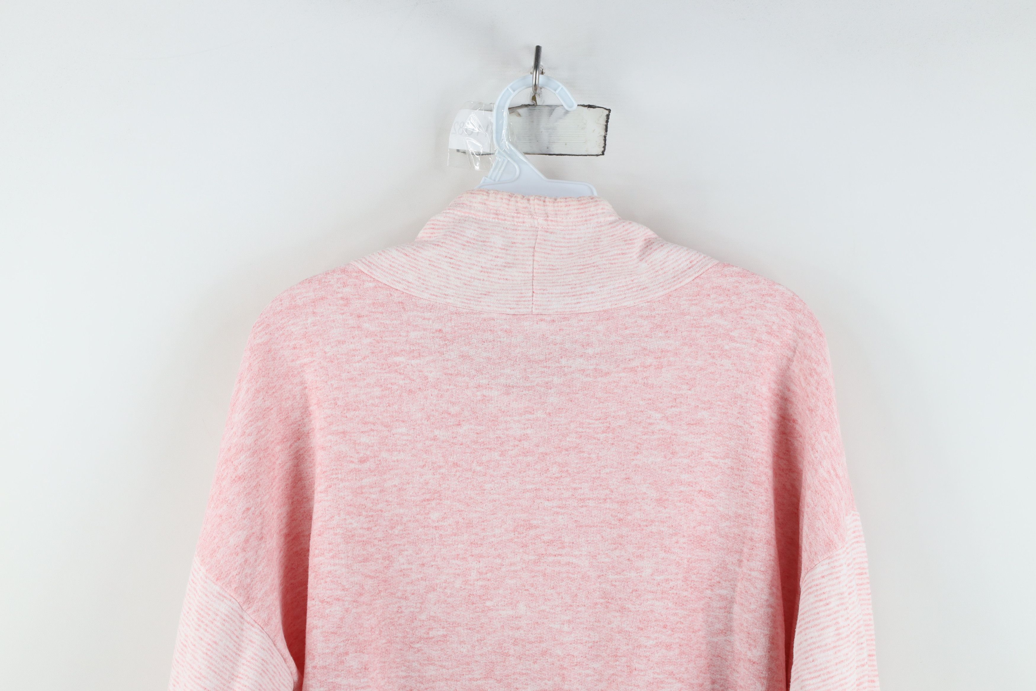 Vintage Vintage 90s Streetwear Lace Flower Heart Sweatshirt Pink Size L / US 10 / IT 46 - 9 Thumbnail