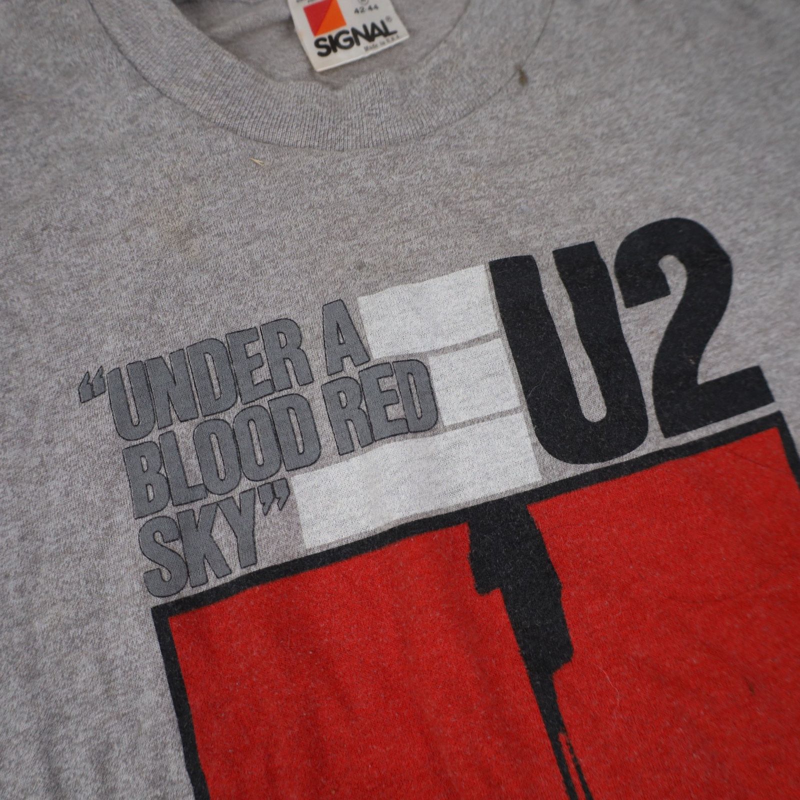 Band Tees × Vintage Vintage 1984 U2 "Under a Blood Red Sky" Graphic Band Tee Size US L / EU 52-54 / 3 - 8 Thumbnail