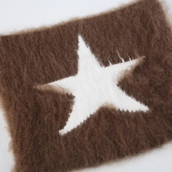 Japanese Brand Kai Kawaii Knitted Star Pattern Cat Ear Beanies Hat Size ONE SIZE - 5 Thumbnail