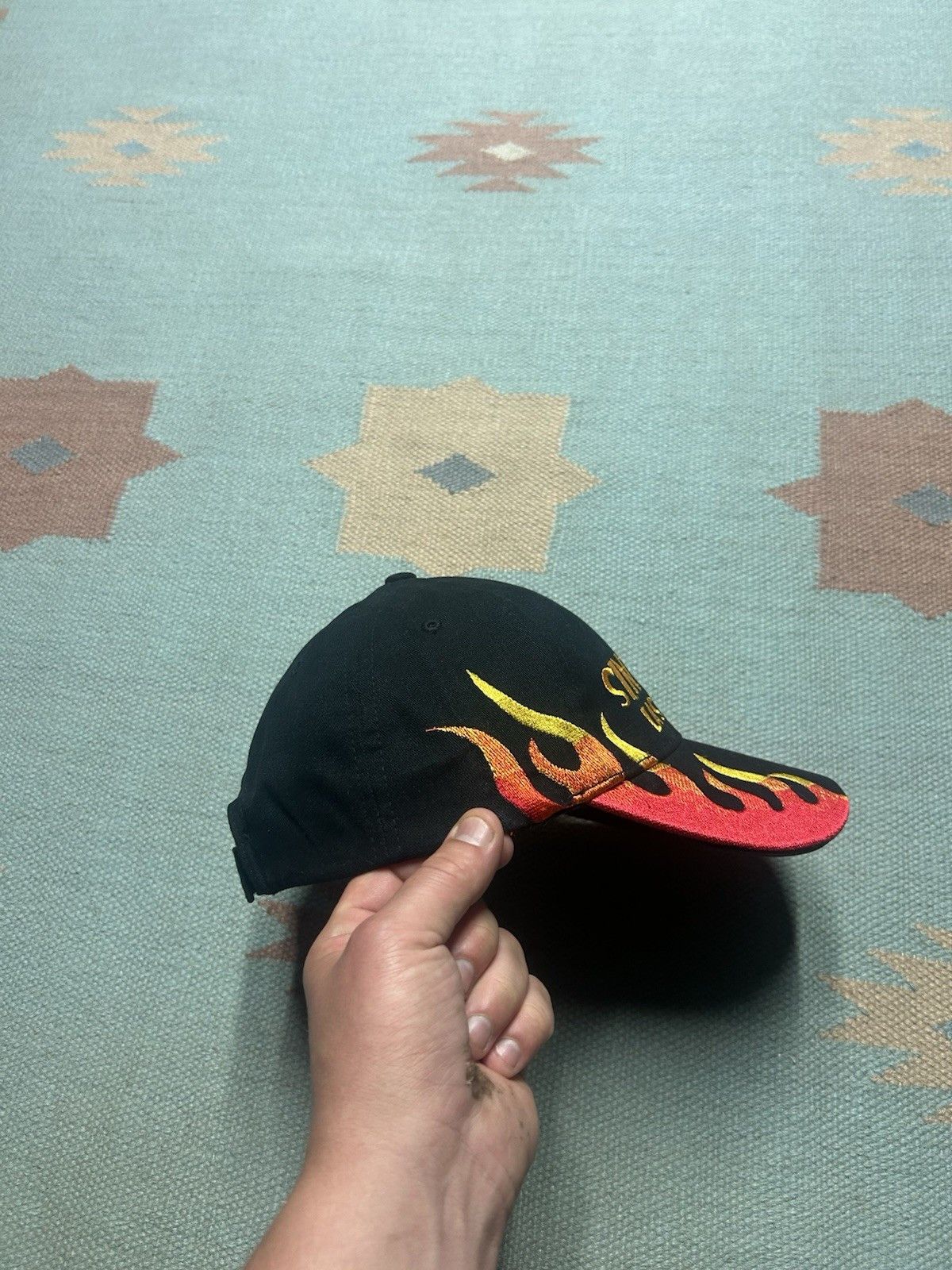 Vintage Vintage hat sin city Las Vegas flames fire y2k skater Size ONE SIZE - 3 Thumbnail