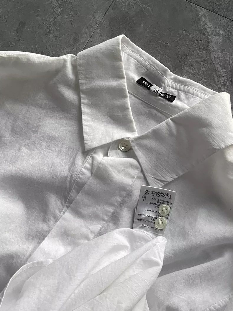 Ann Demeulemeester Ann Demeulemeester Ann Demeulemeester white shirt with fly Size US M / EU 48-50 / 2 - 5 Thumbnail