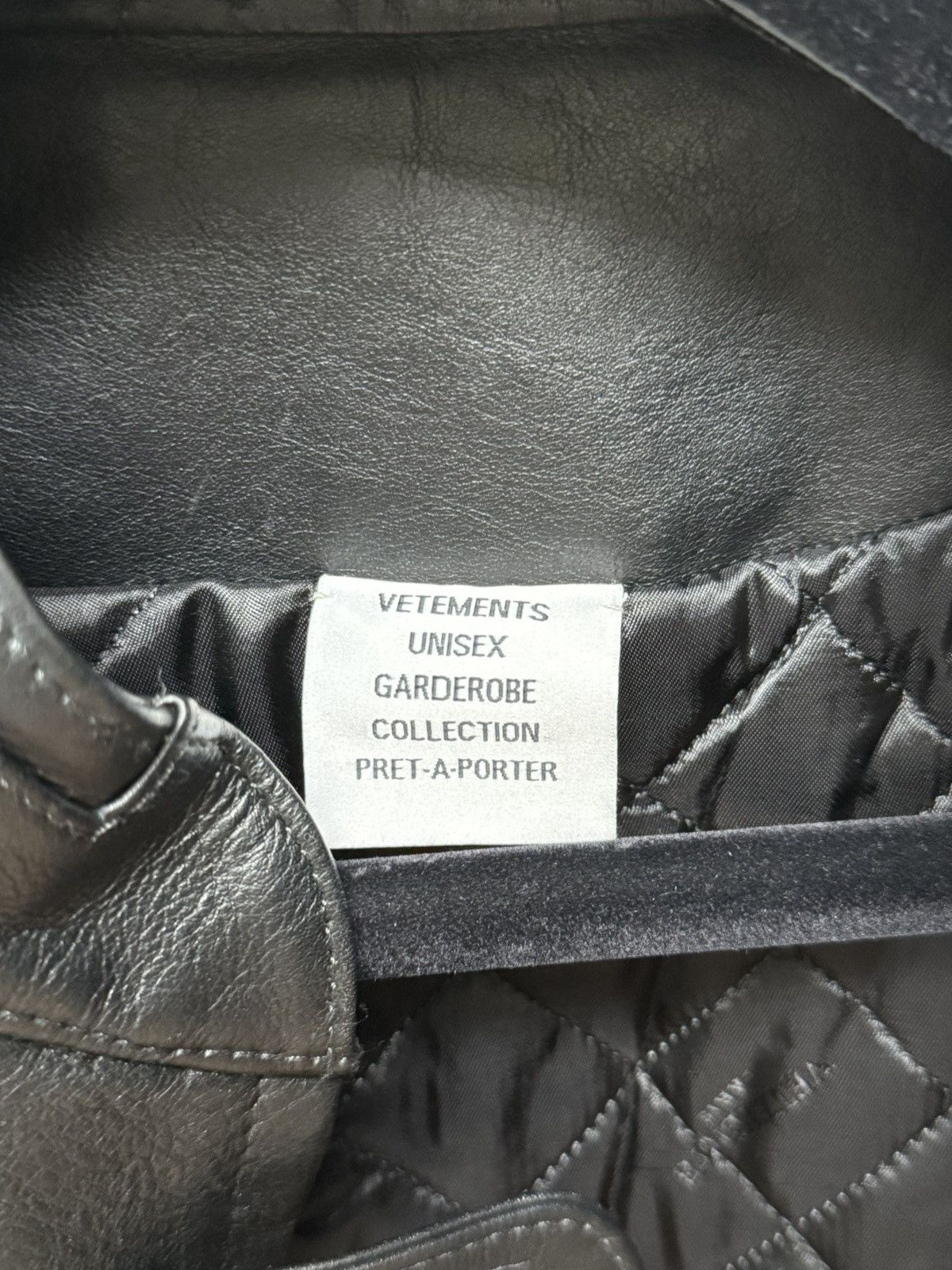 Vetements Vetements Security leather jacket Size US L / EU 52-54 / 3 - 6 Thumbnail
