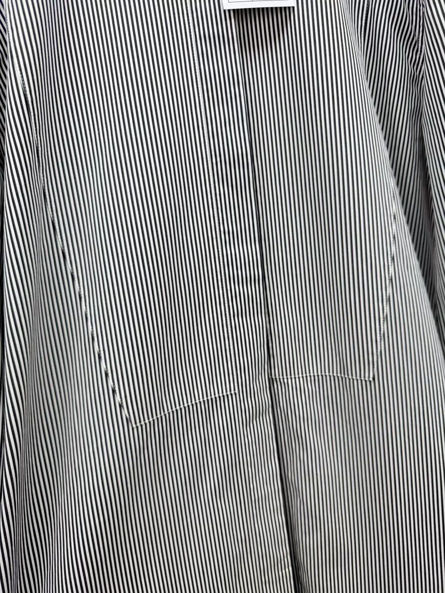 Celine Old Celine Striped Shirt 38 (worn 2x, like new) Size XS / US 0-2 / IT 36-38 - 4 Thumbnail