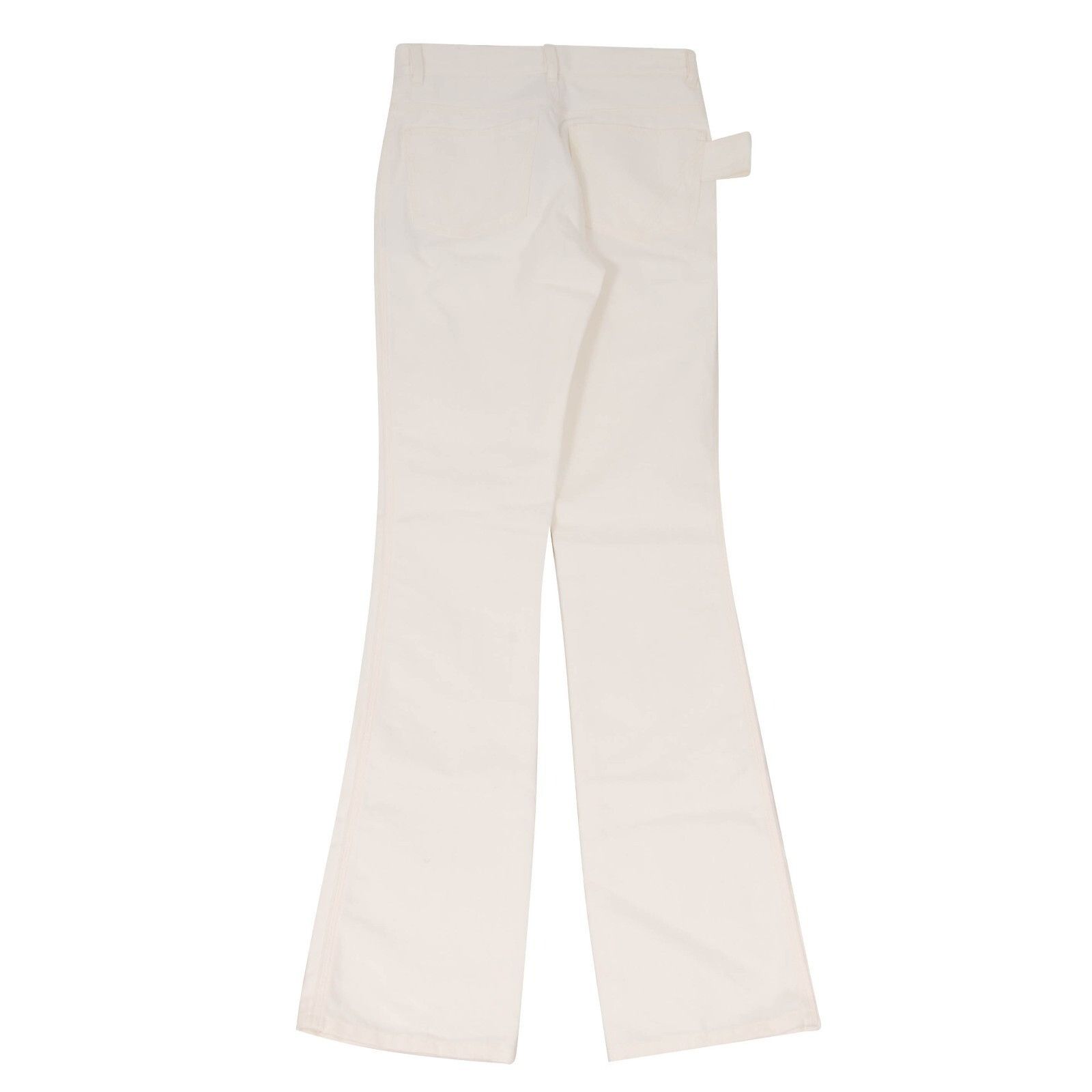 Bottega Veneta High Waist Jeans White Wide Leg Jeans Size 26" / US 2 / IT 38 - 3 Thumbnail