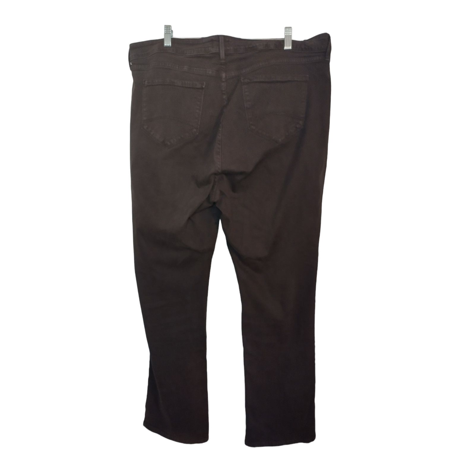 NYDJ NYDJ Womens Straight Leg Jeans Stretch Brown Size 20W Size 40" / US 18 - 5 Thumbnail