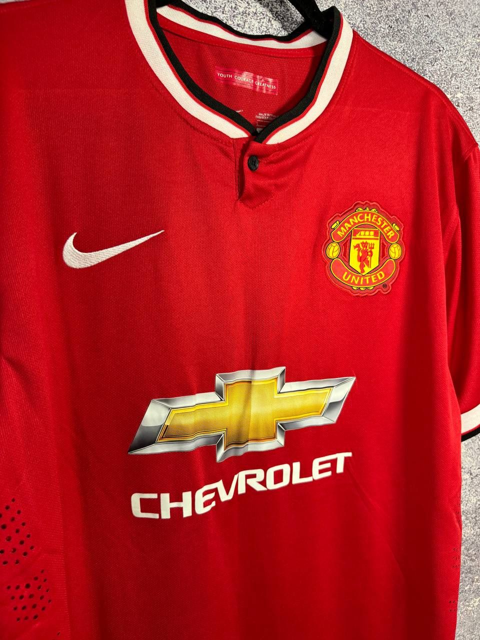 Nike DI MARIA Manchester United 2014/15 Nike Soccer Jersey Size US L / EU 52-54 / 3 - 6 Thumbnail