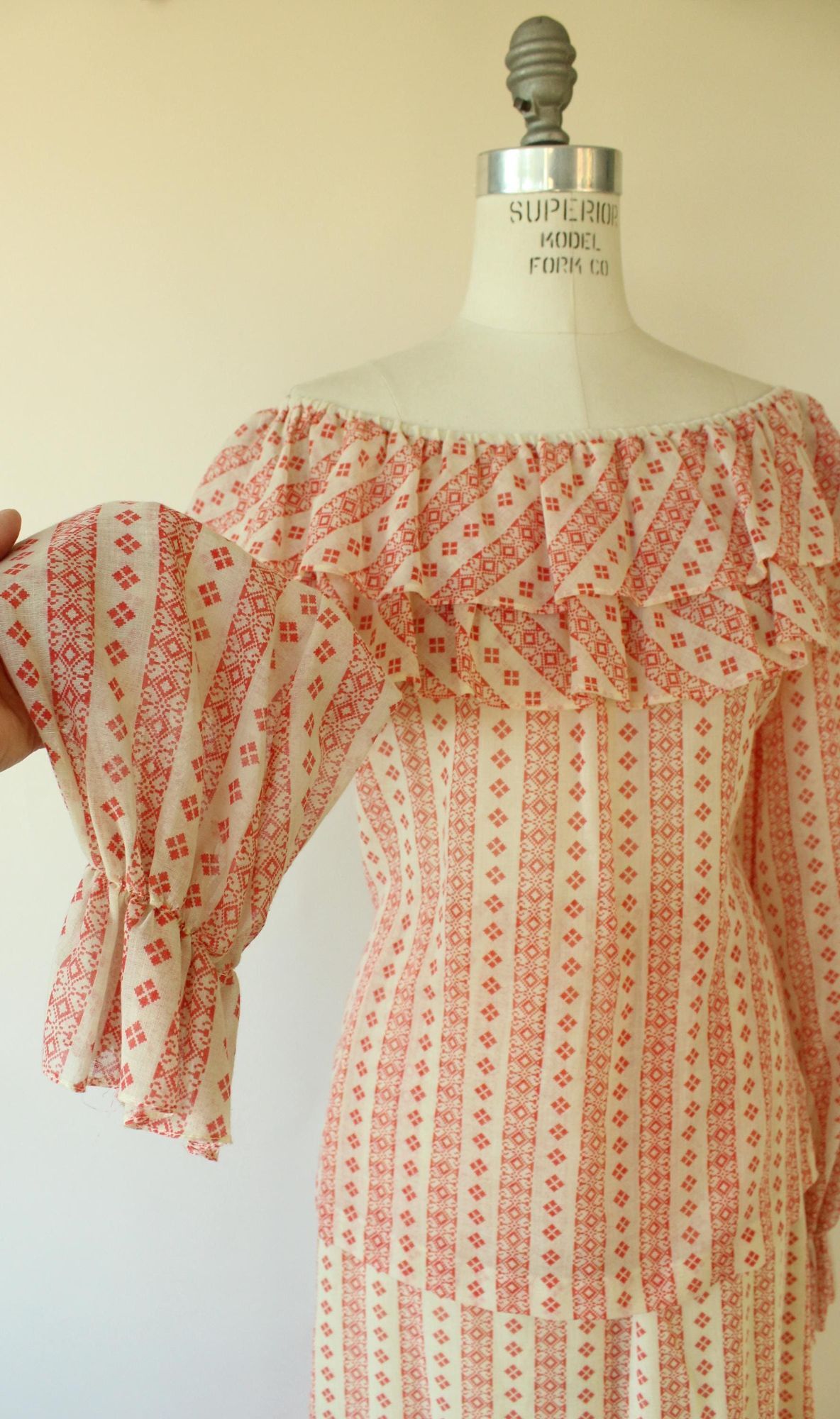 Neiman Marcus Vintage 1960s 1970s Skirt and Blouse, Neiman-Marcus Orange a Size L / US 10 / IT 46 - 5 Thumbnail