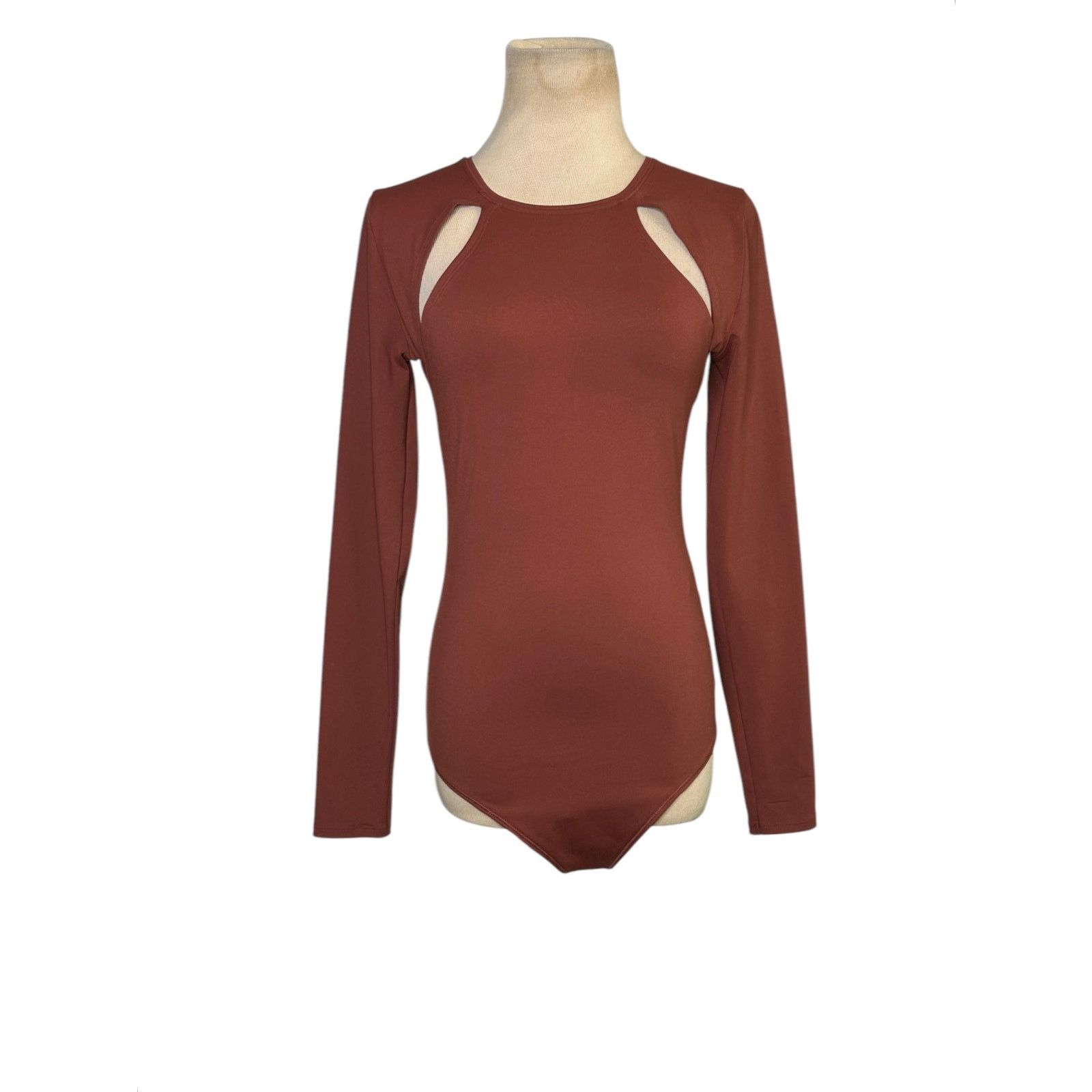 Abercrombie & Fitch Abercrombie & Fitch Brown Cutout Bodysuit size Small Size S / US 4 / IT 40 - 12 Thumbnail