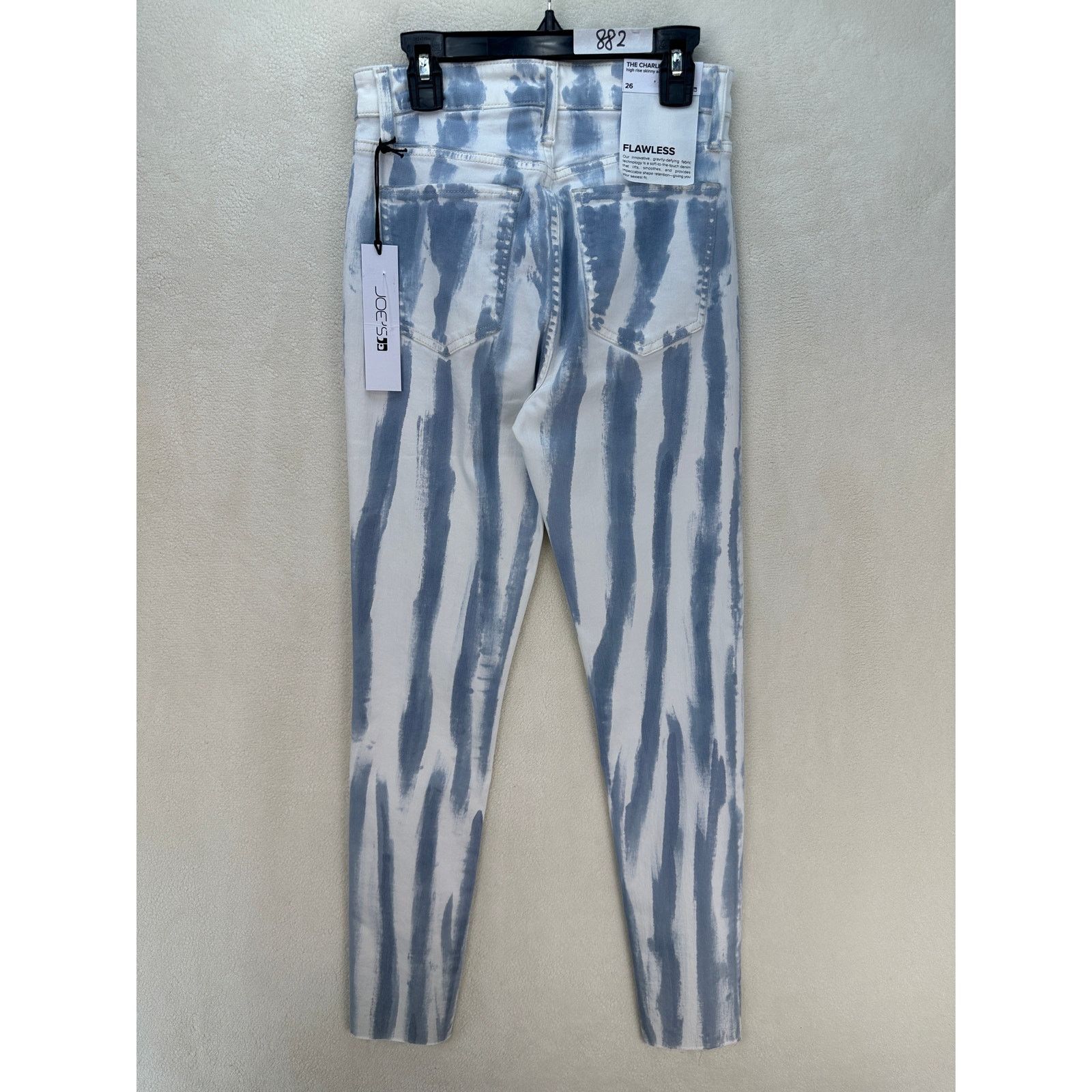 Joe's JOE'S WOMEN'S 26 THE CHARLIE ANKLE CUT HEM JEANS TIE DYE Size 26" / US 2 / IT 38 - 2 Thumbnail