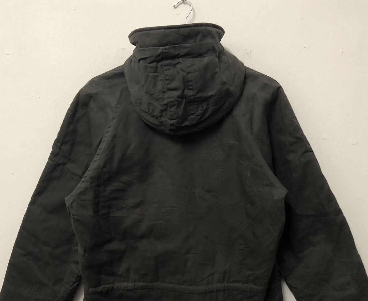 Boycott × Issey Miyake × Vintage Vintage Boycott Military Style Denim Light Jacket Hoodie Size US L / EU 52-54 / 3 - 9 Thumbnail