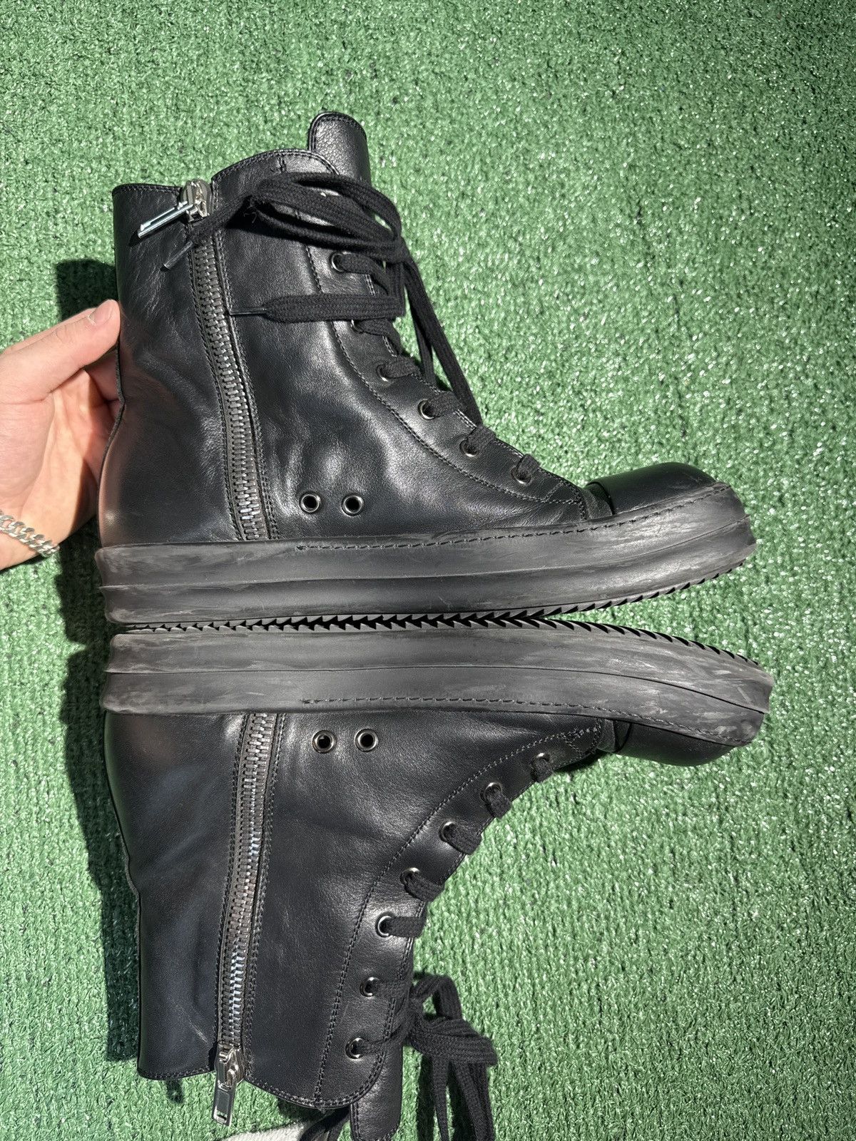 Rick Owens Rick Owens Ramones Black Leather Size 42 Size US 9 / EU 42 - 7 Thumbnail