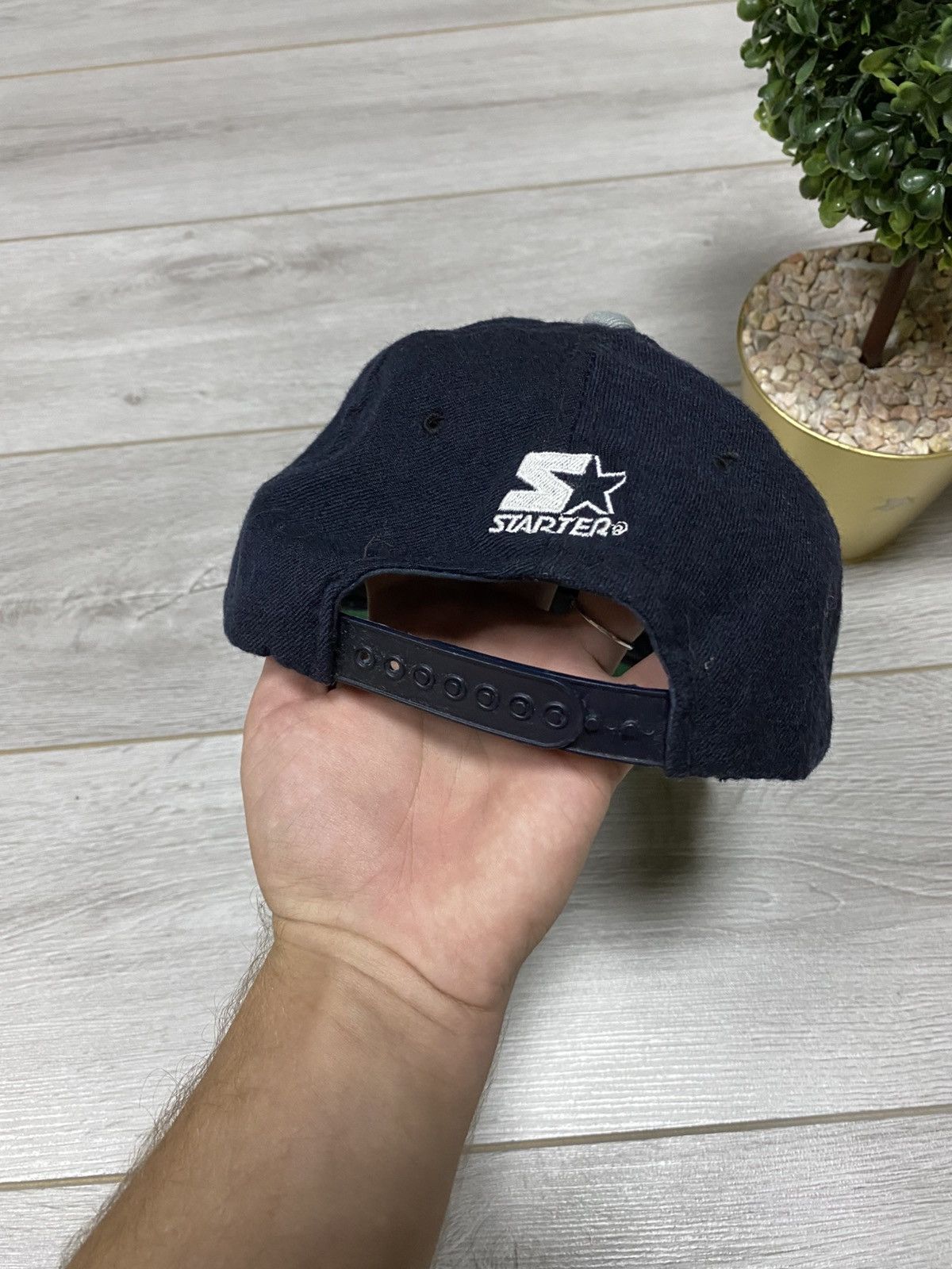 Starter Vtg 90's Dallas Cowboys wool Cap Team NFL Hat Drew Pea Size ONE SIZE - 3 Thumbnail