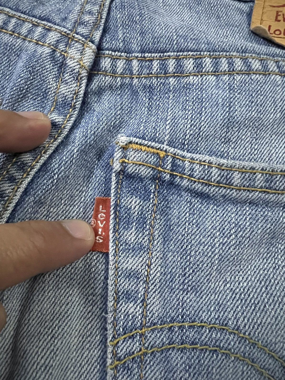 Levi's 💥Vintage Levis 533 Light Wash Distress Jean Size US 30 / EU 46 - 17 Thumbnail