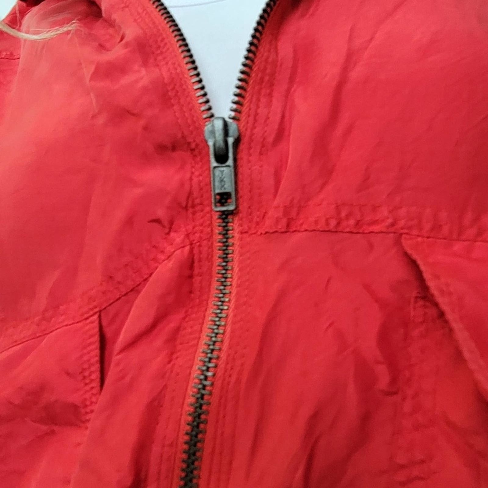 Vintage Vintage 90s Red Ac-Tiv-Ology ALL SILK Windbreaker Jacket - M Size M / US 6-8 / IT 42-44 - 6 Thumbnail