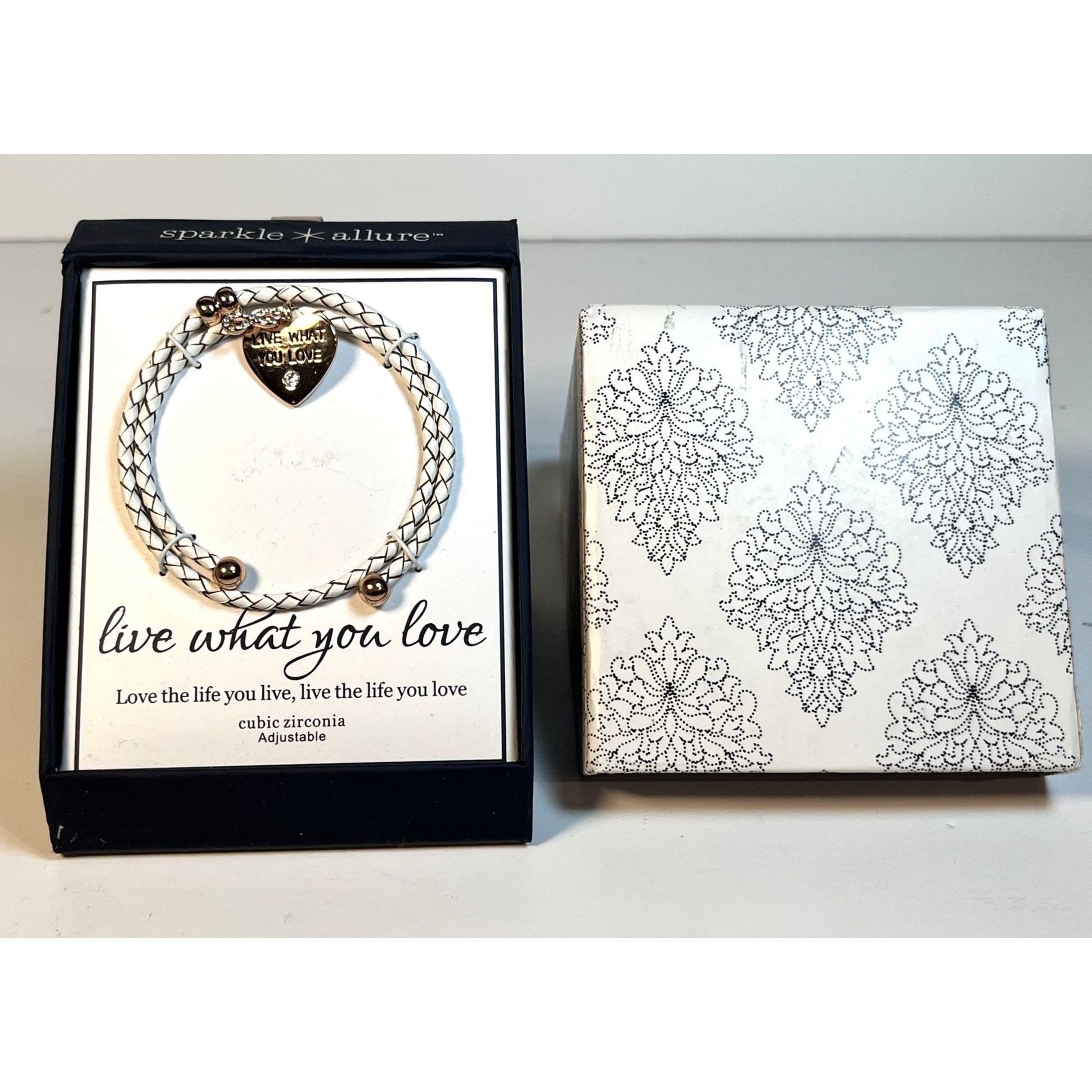 Other Live What You Love Cubic Zirconia Adjustable Bracelet White Size ONE SIZE - 4 Thumbnail