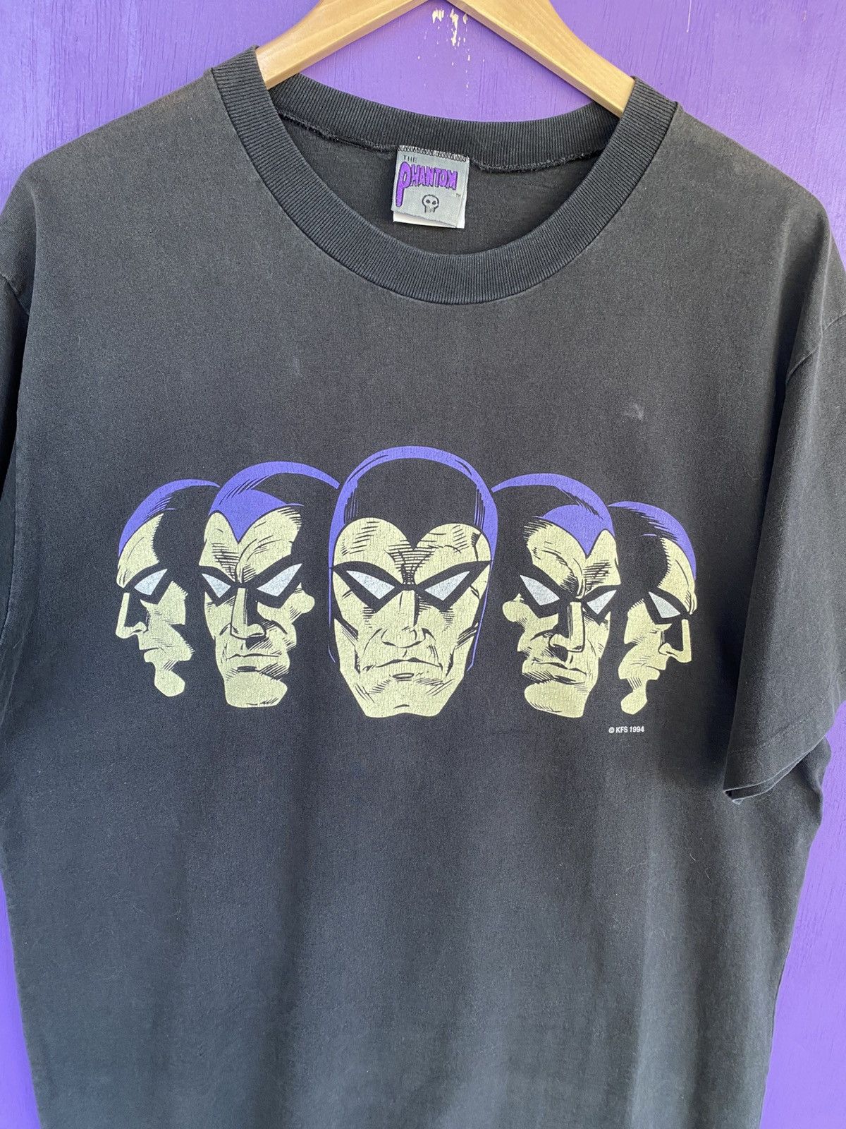Other Vintage 1994 The Phantom cartoon faded t-shirt Size US XL / EU 56 / 4 - 3 Thumbnail