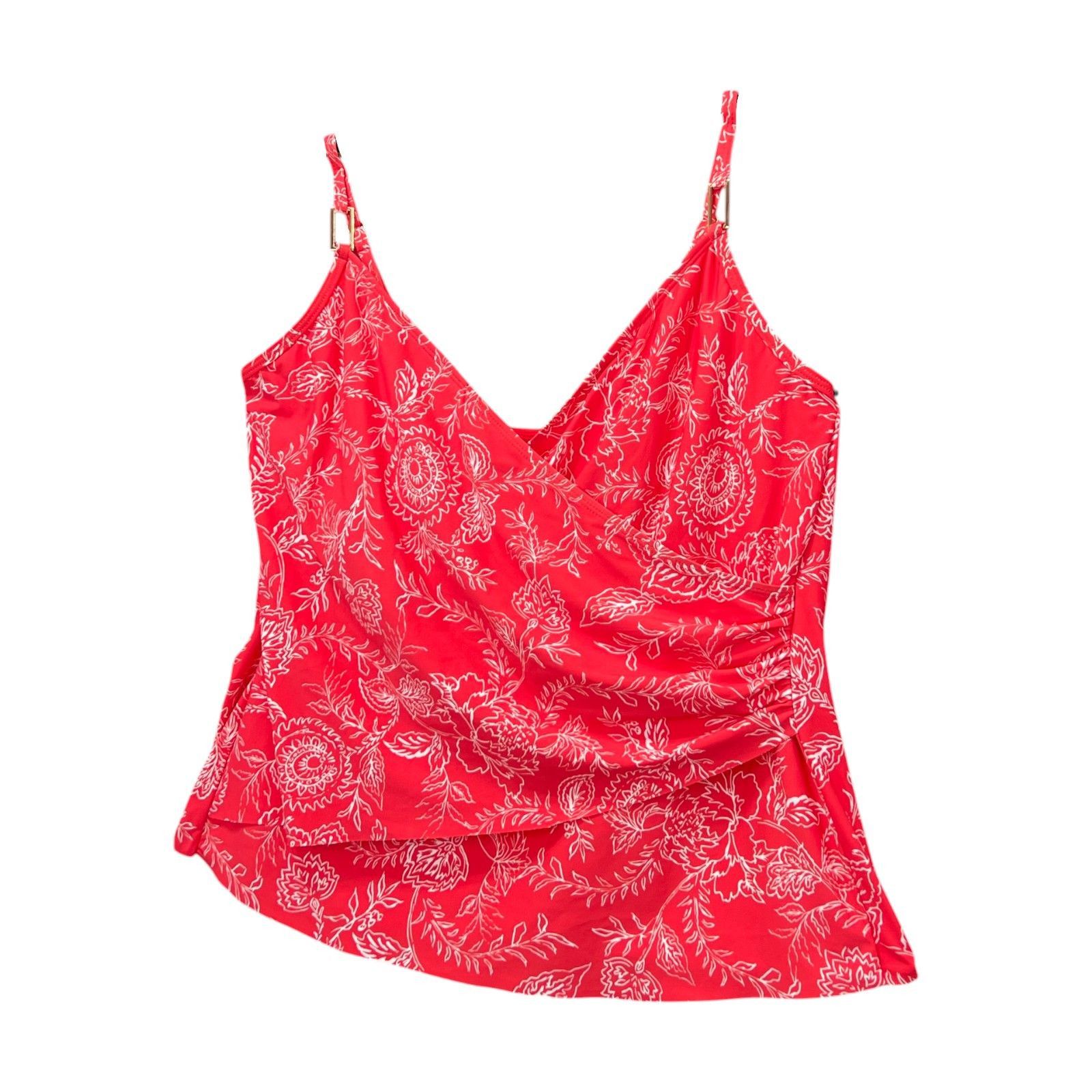 Other Liz Claiborne - Women's Lined Paisley Tankini Swimsuit Top - Size ONE SIZE - 16 Thumbnail