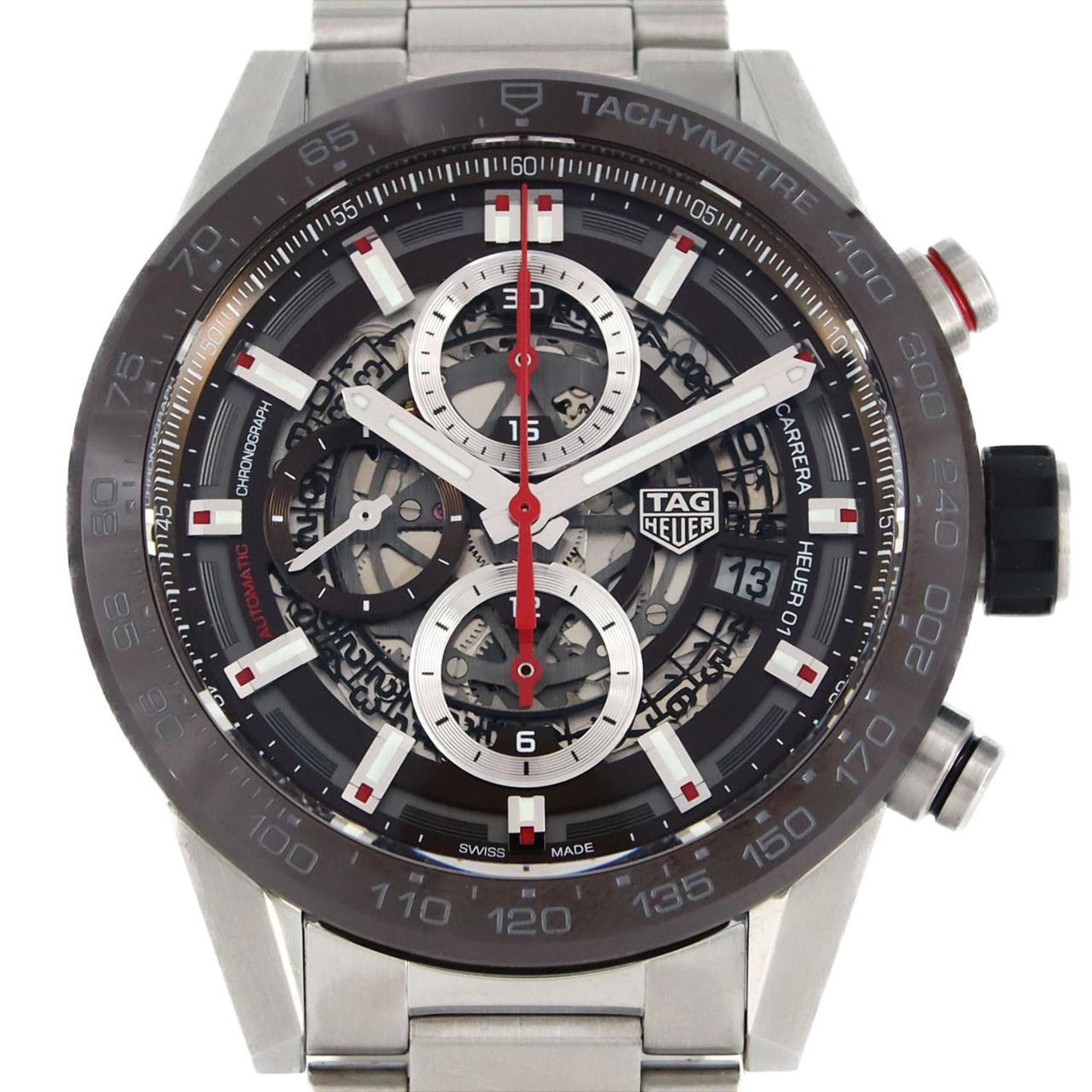 Tag Heuer TAG Heuer Carrera Calibre 01 Chronograph CAR201U.BA0766 SS Wristwatch Automatic Size ONE SIZE - 1 Thumbnail