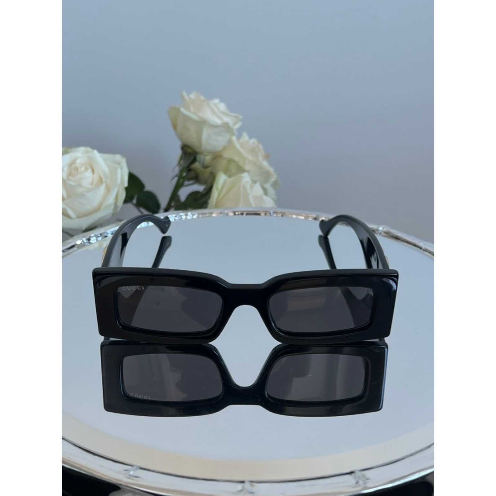 Gucci NEW Gucci GG1425S Black Marmont Sunglasses $505 Size ONE SIZE - 3 Thumbnail